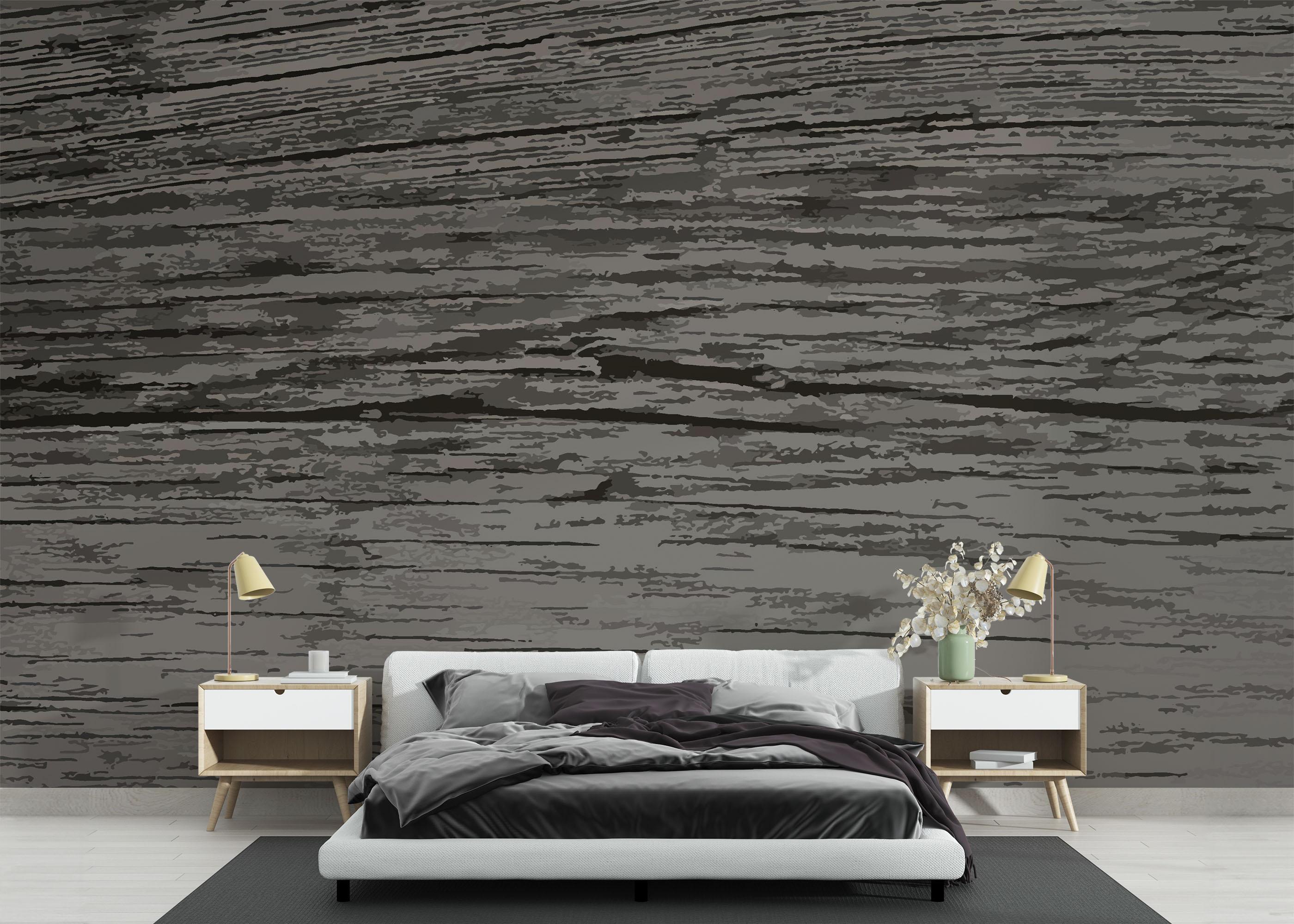 Fototapet Cream Grey Wood mockup 3