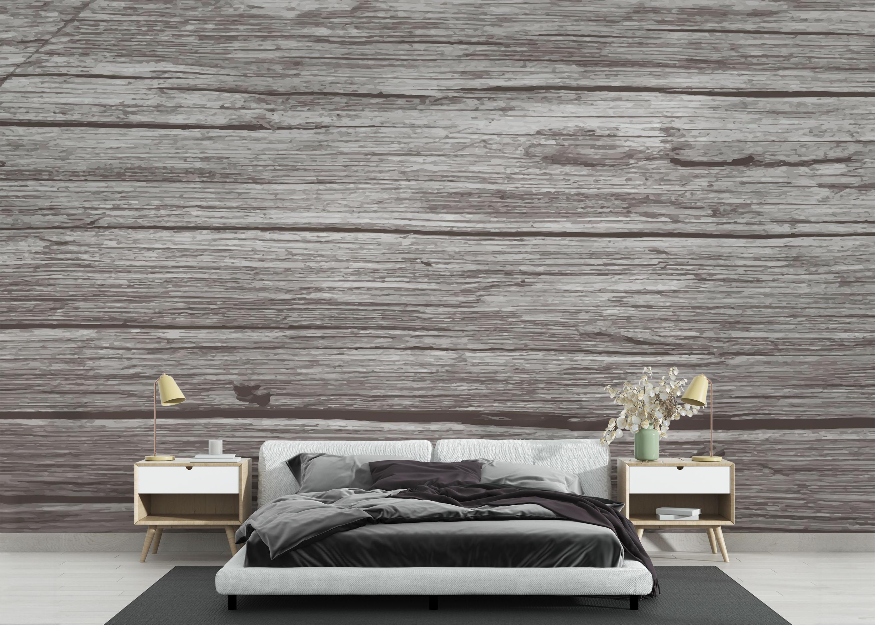 Fototapet Dark Cream Wood mockup 3