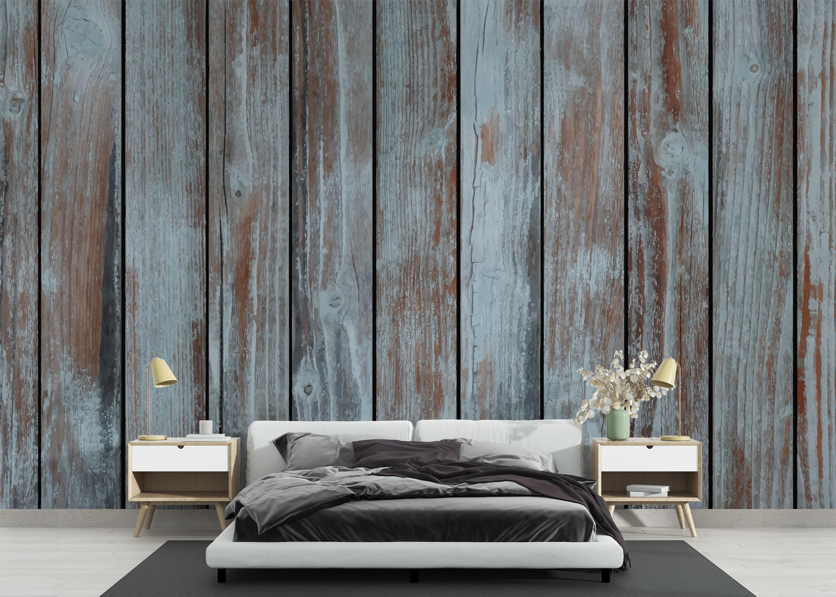 Fototapet Grey Brown Wood mockup 3