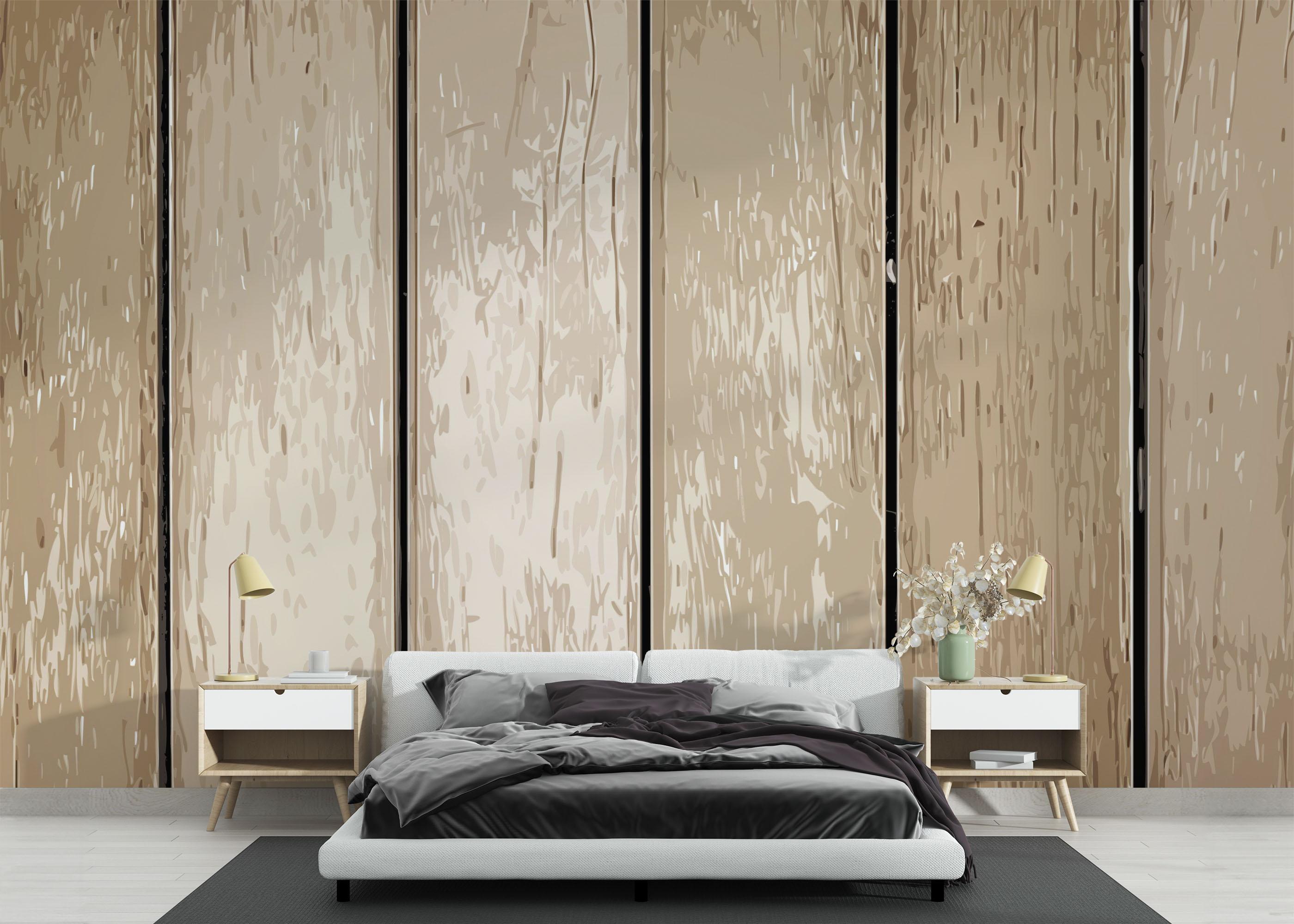 Fototapet Wooden Boards mockup 3