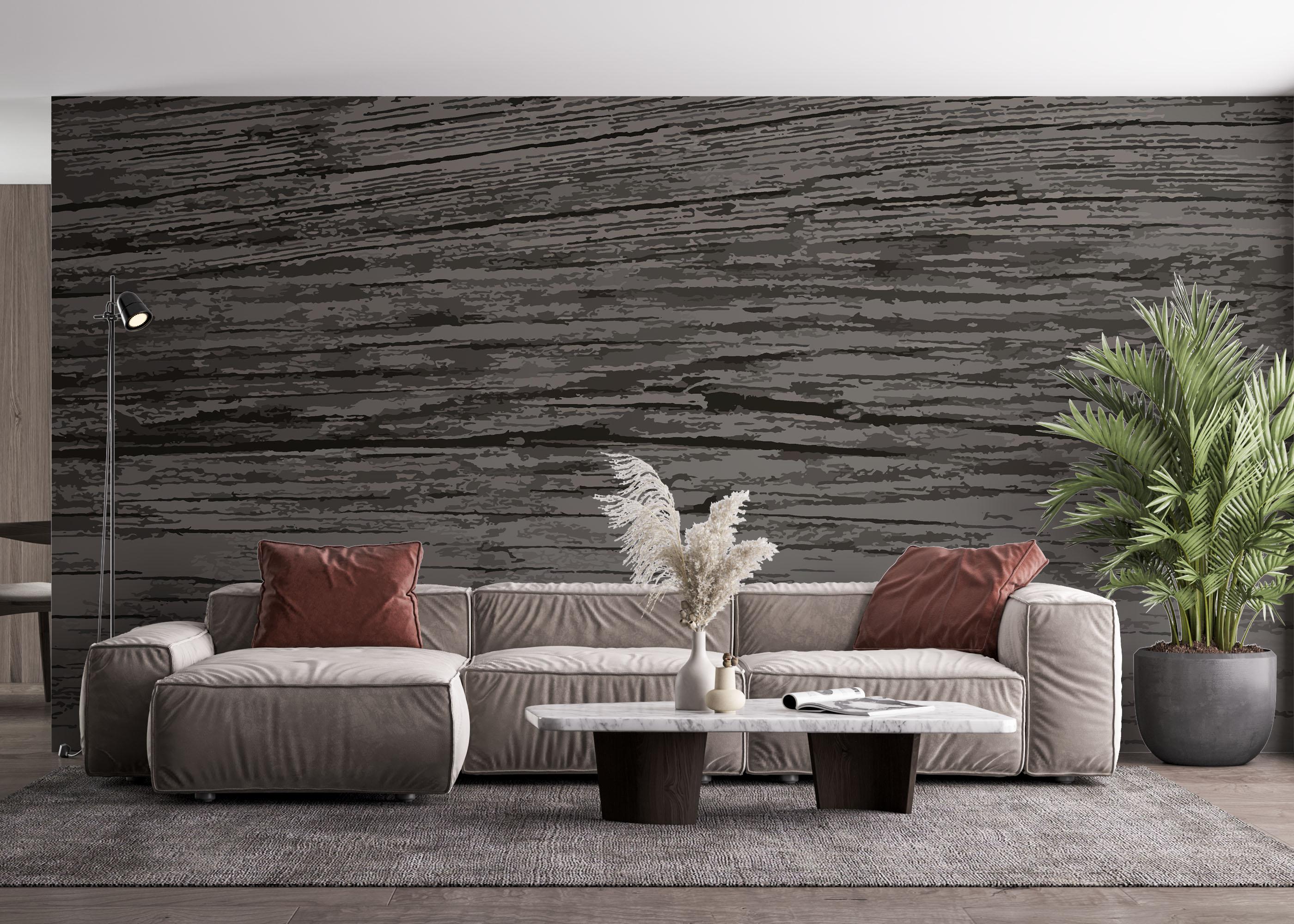 Fototapet Cream Grey Wood mockup 4