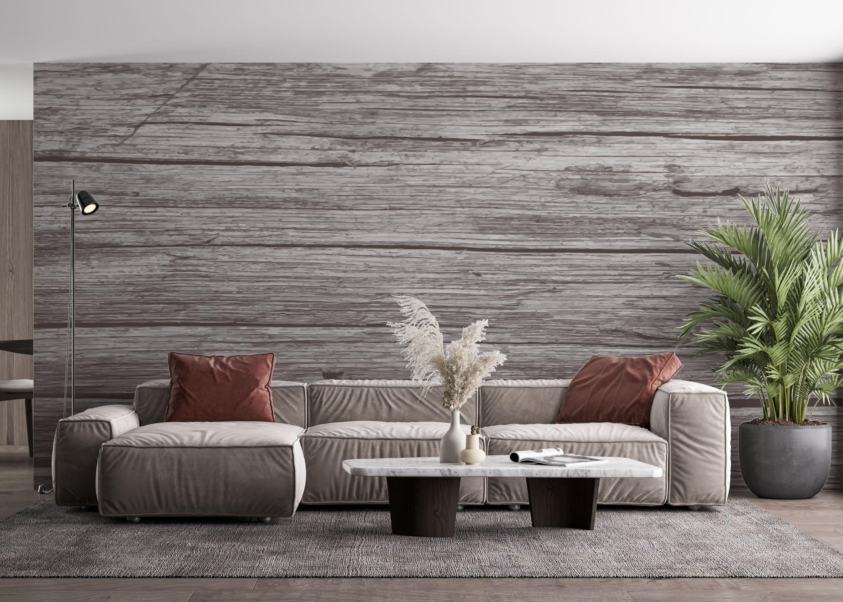 Fototapet Dark Cream Wood mockup 4