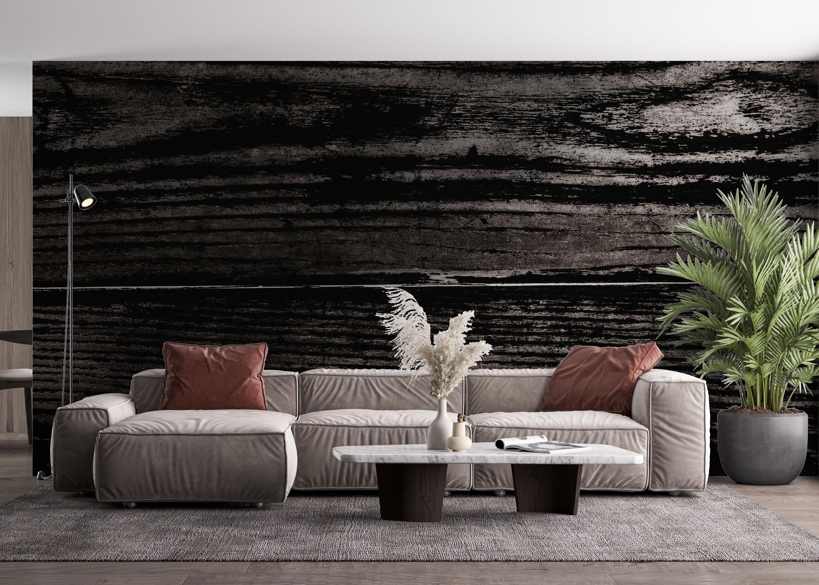 Fototapet Dark Wood Art mockup 4