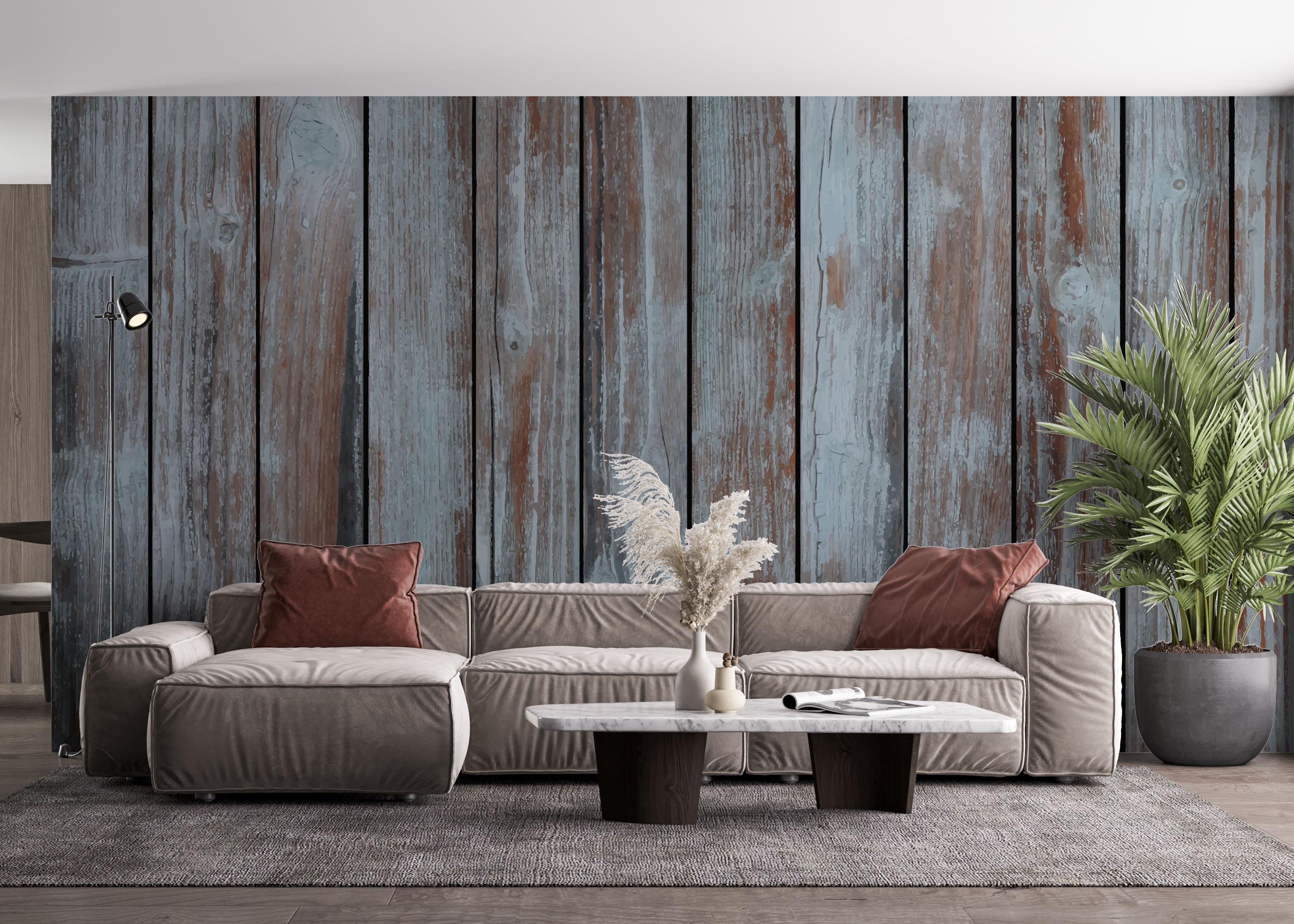 Fototapet Grey Brown Wood mockup 4