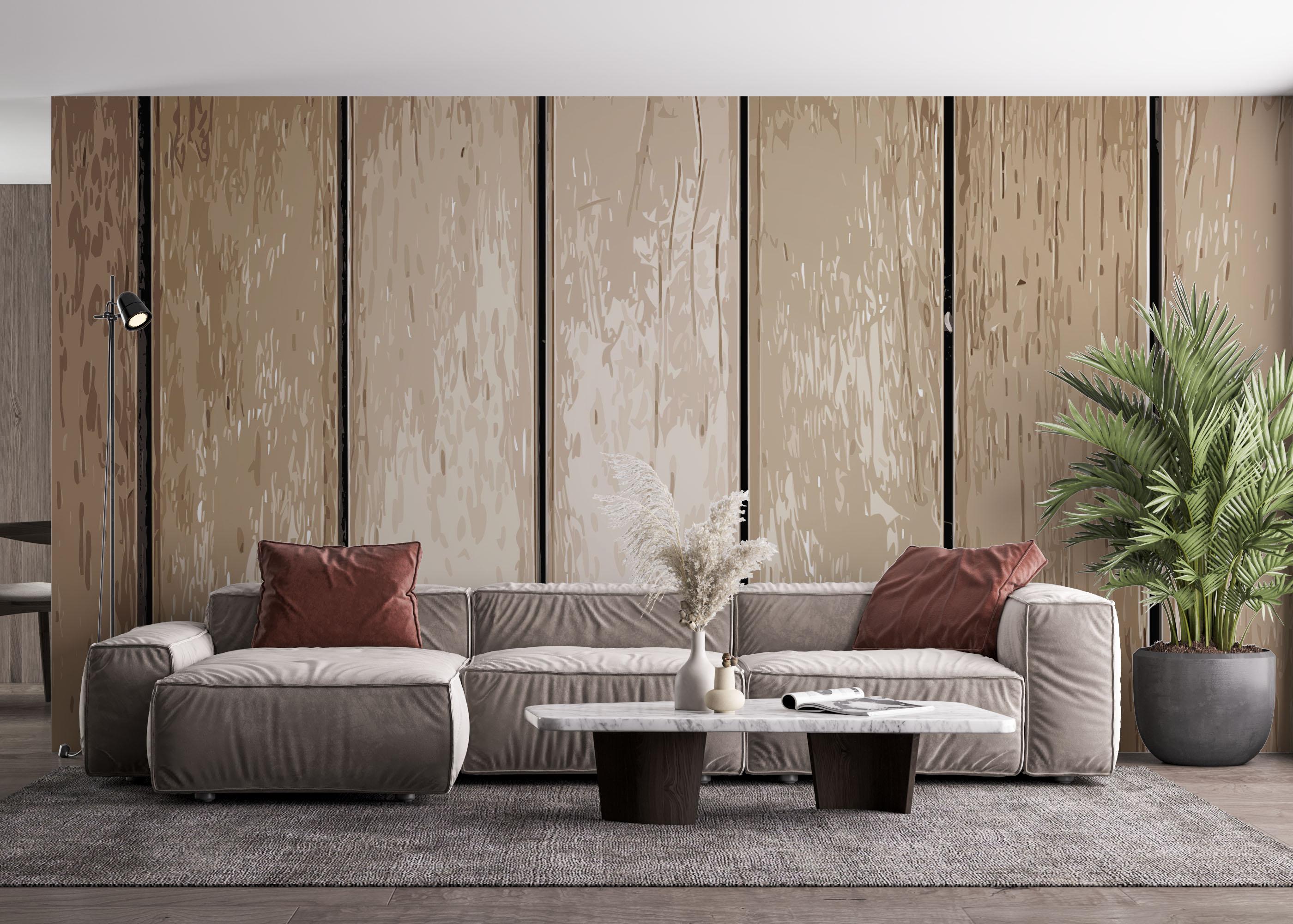 Fototapet Wooden Boards mockup 4