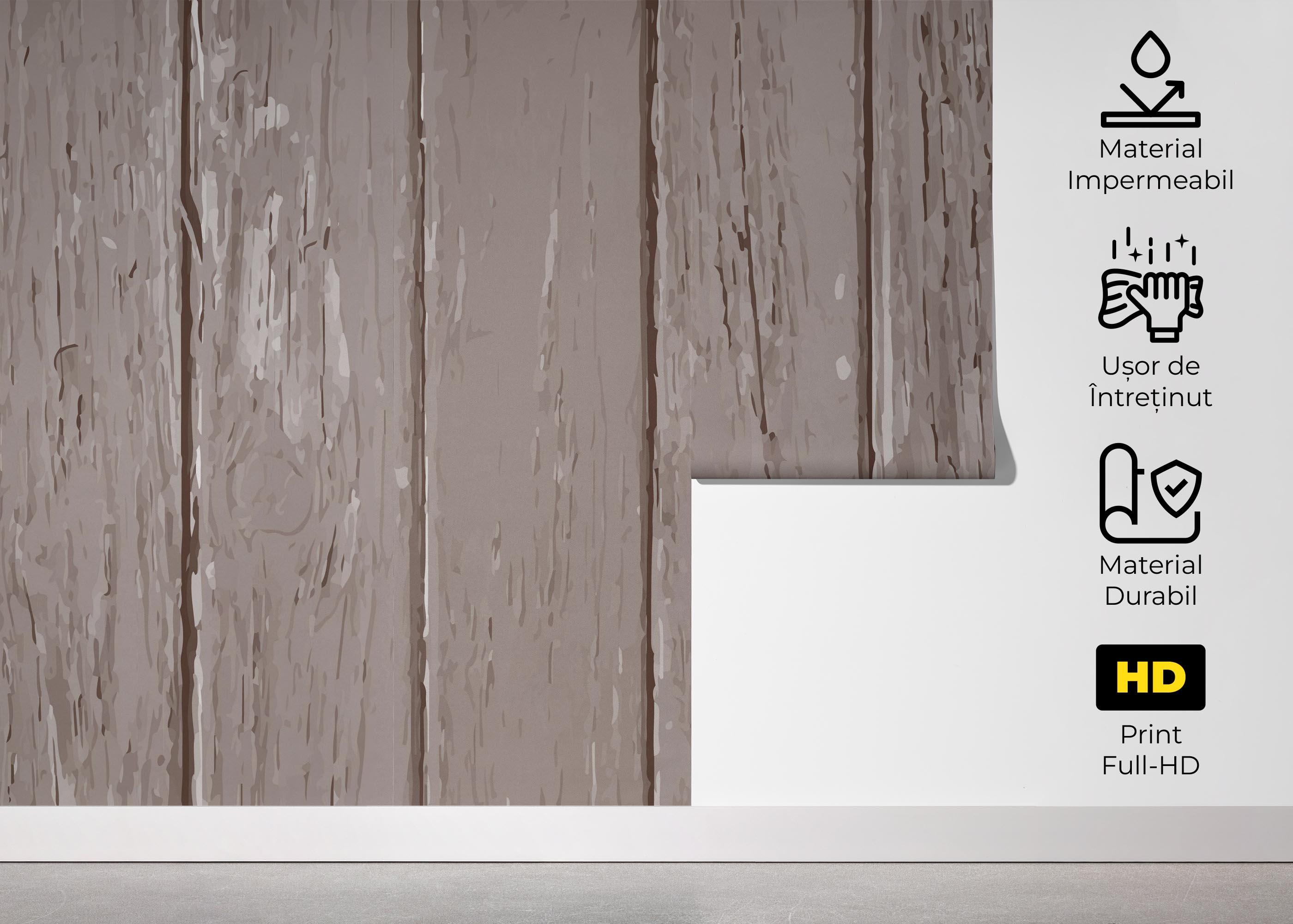 Fototapet Cool Wood Art mockup 5