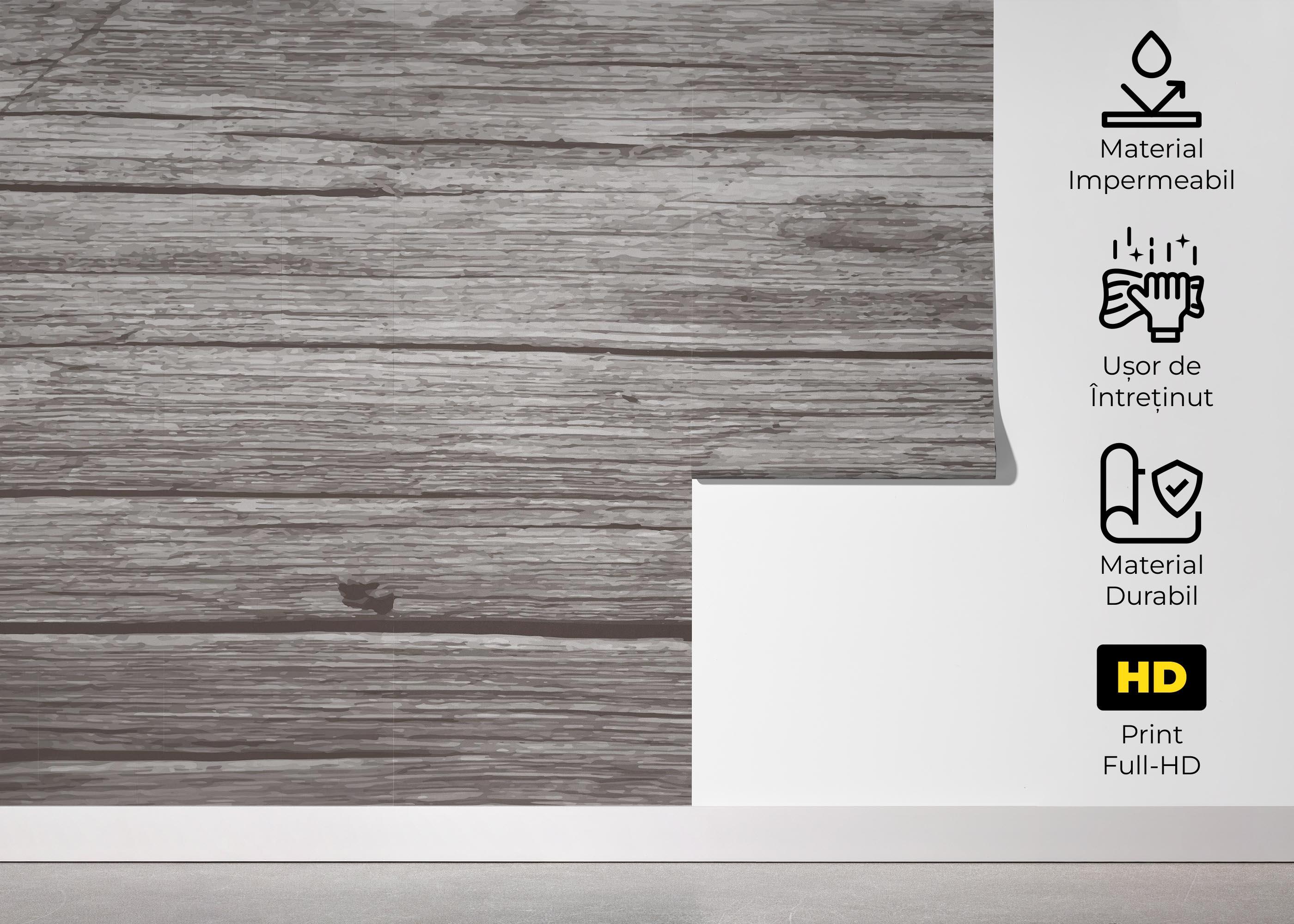 Fototapet Dark Cream Wood mockup 5