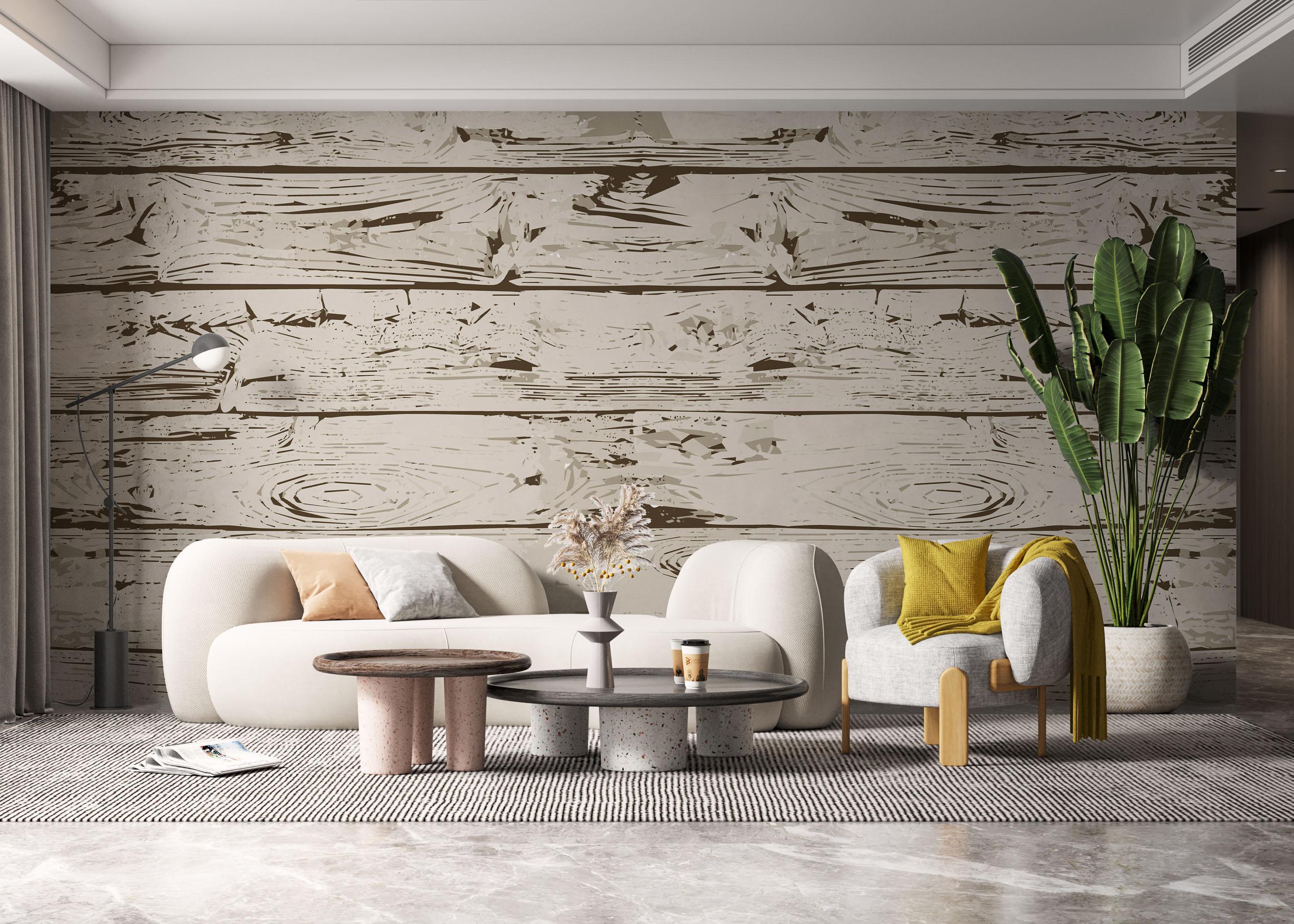 Fototapet Cream Brown Wood mockup 6