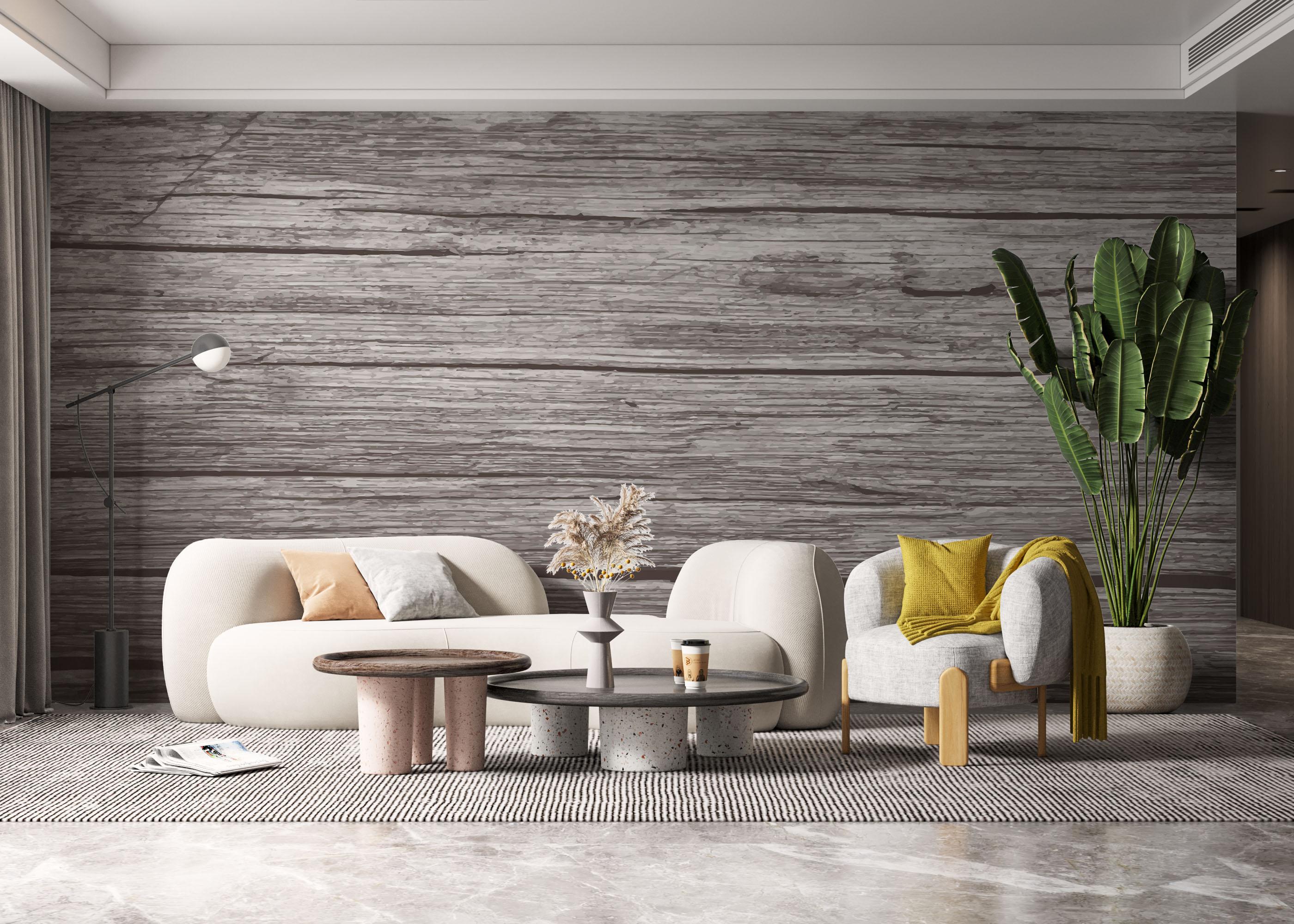 Fototapet Dark Cream Wood mockup 6