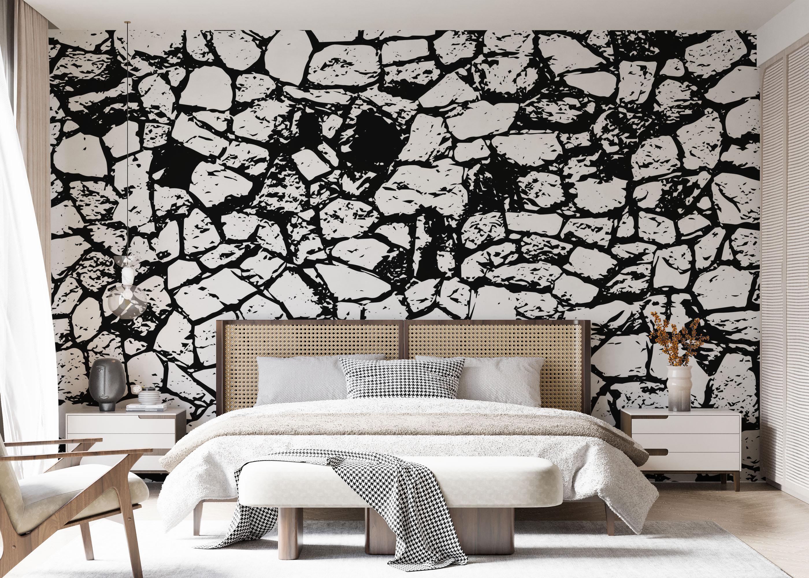 Fototapet Cracked Wall mockup 7