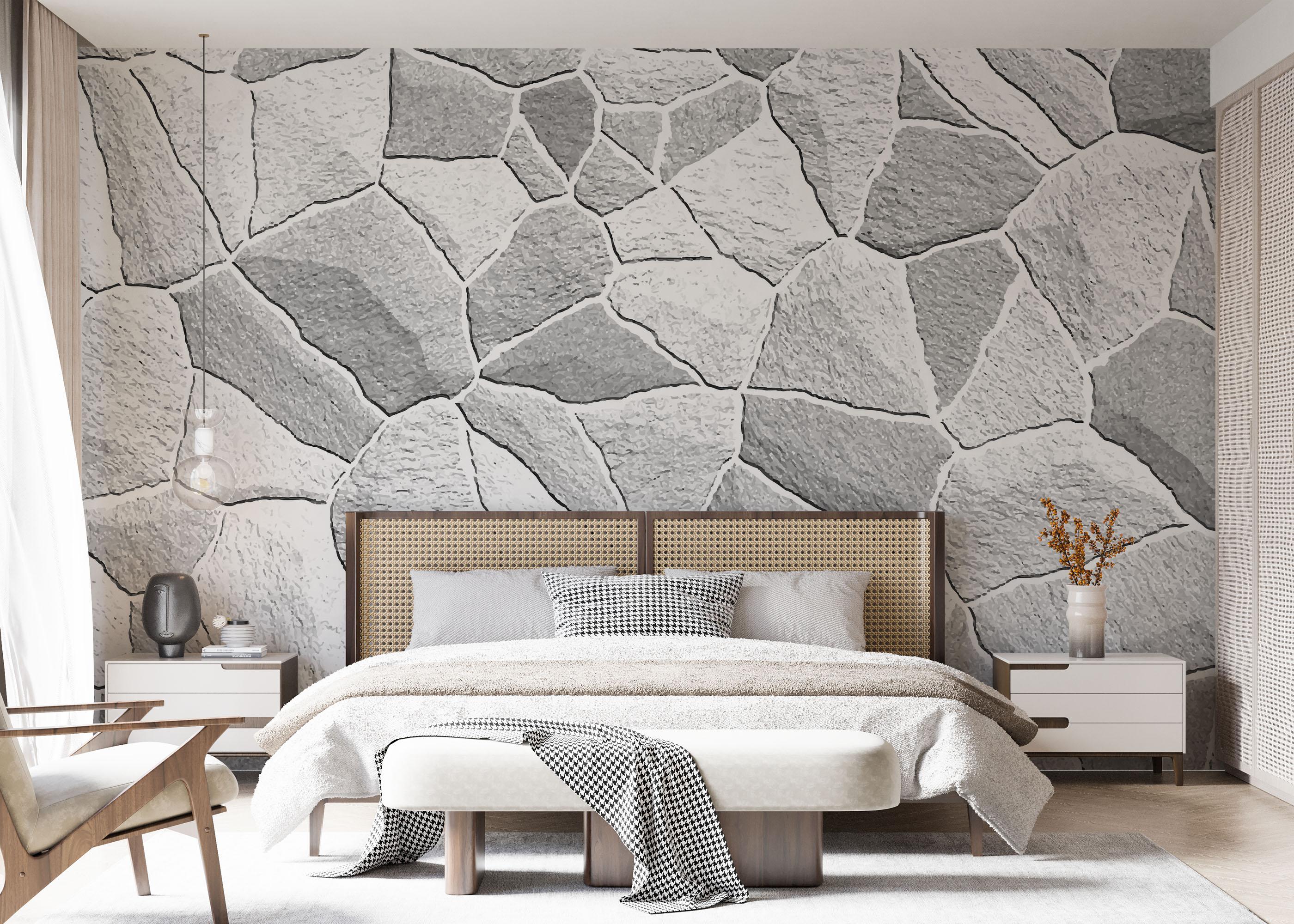 Fototapet Grey Shades Stone mockup 7