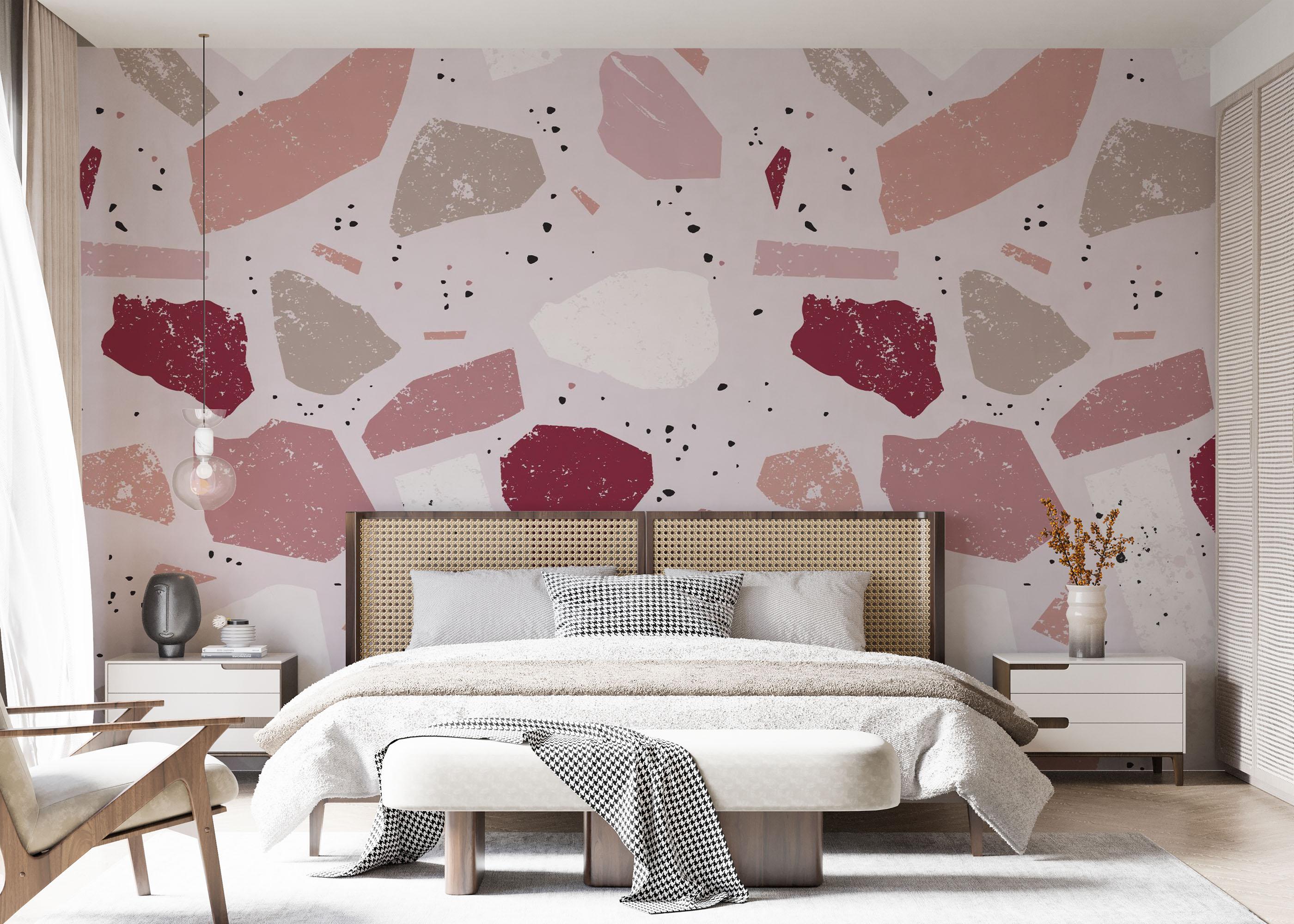 Fototapet Pastel Pink Stones mockup 7