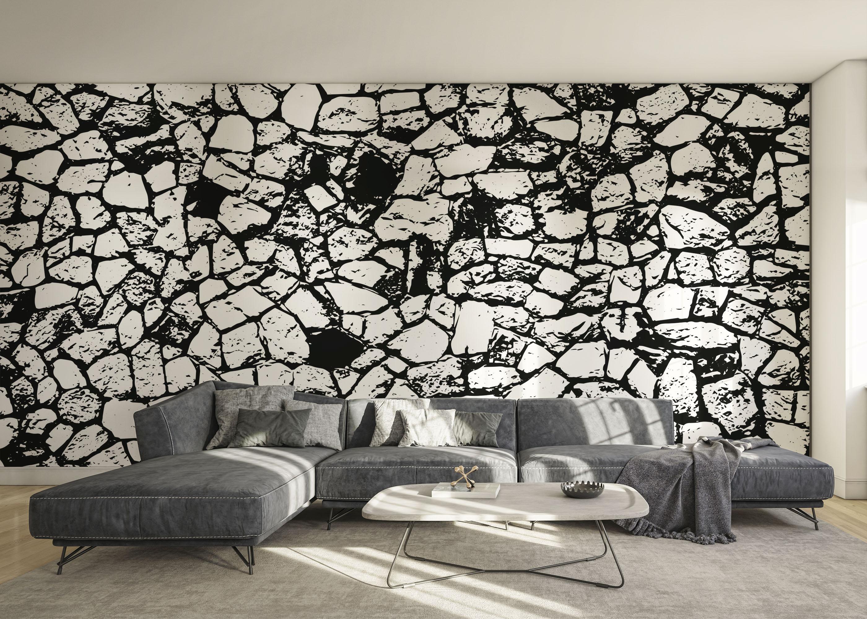 Fototapet Cracked Wall mockup 0