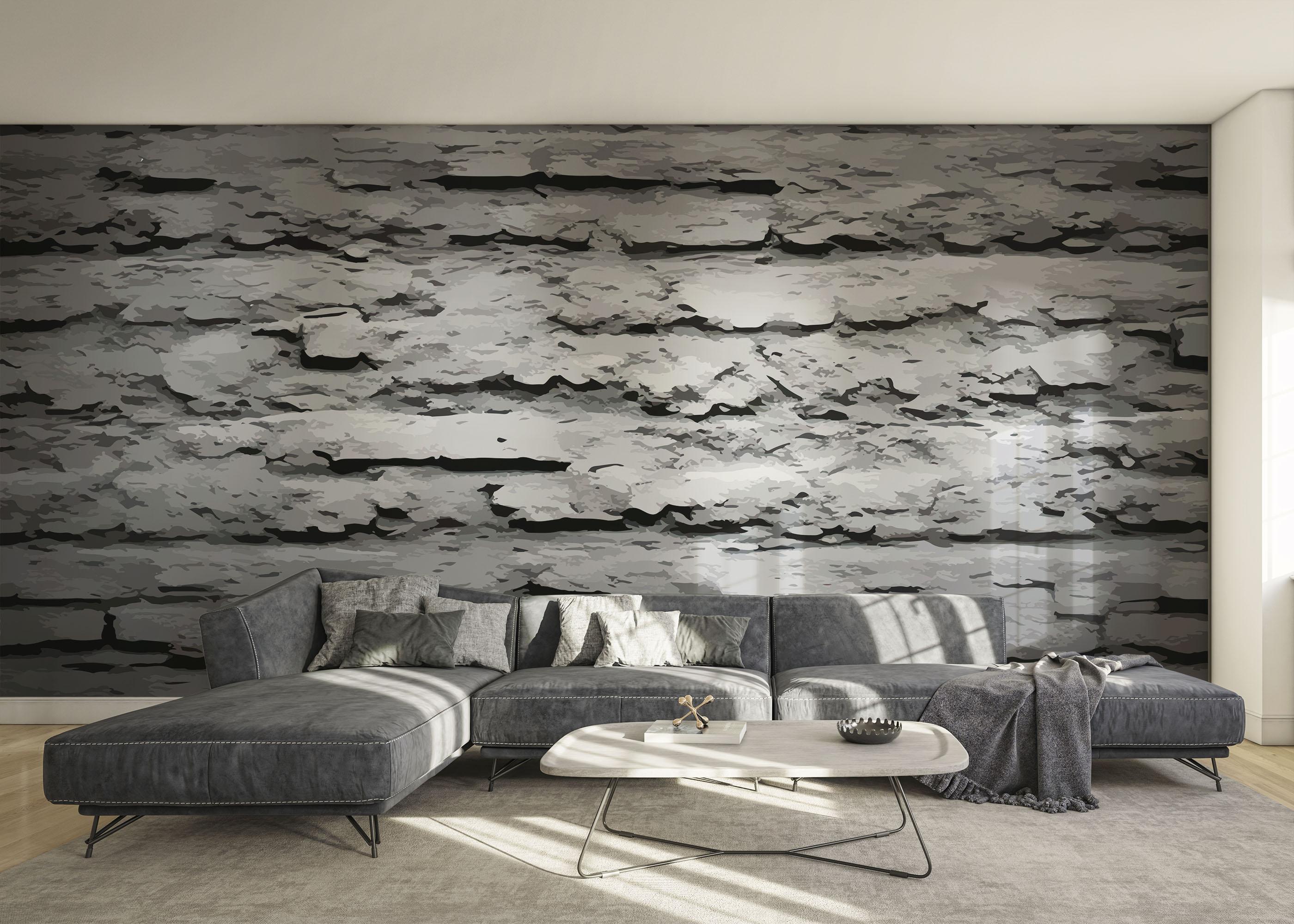 Fototapet Grey Paint Stone mockup 0