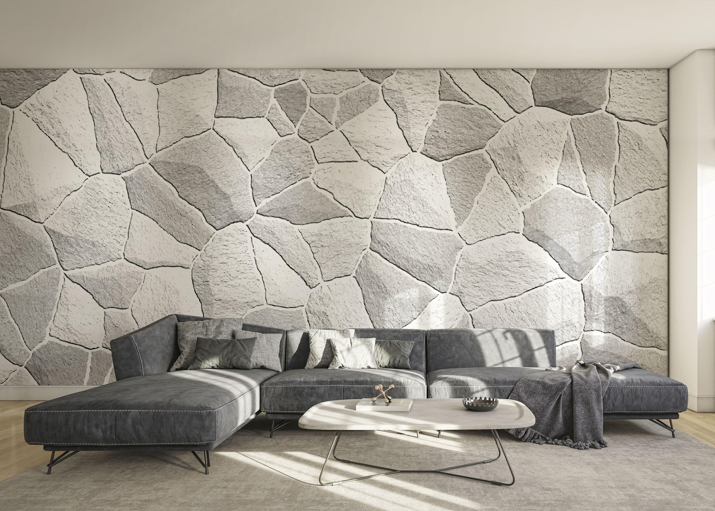 Fototapet Grey Shades Stone mockup 0