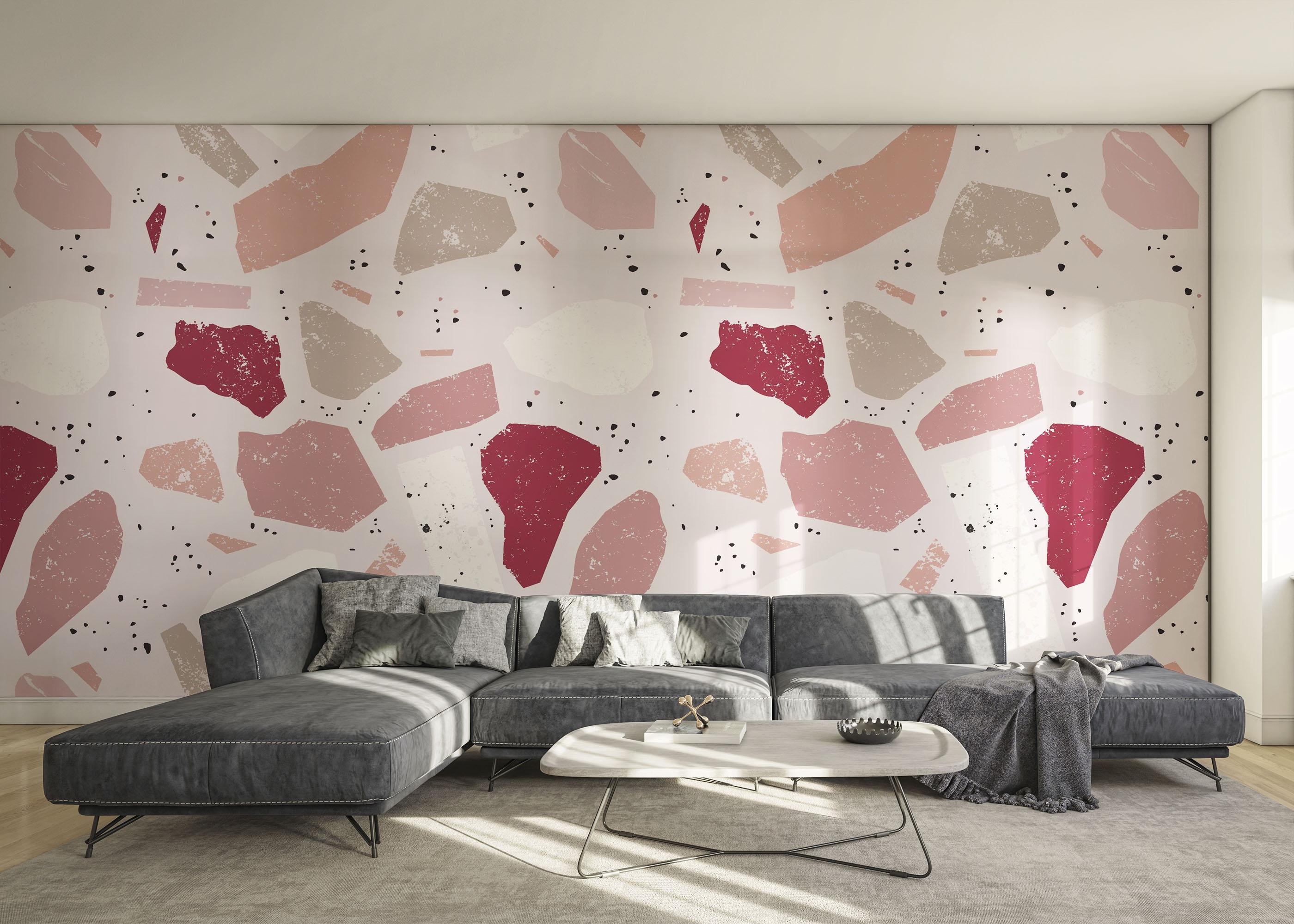 Fototapet Pastel Pink Stones mockup 0