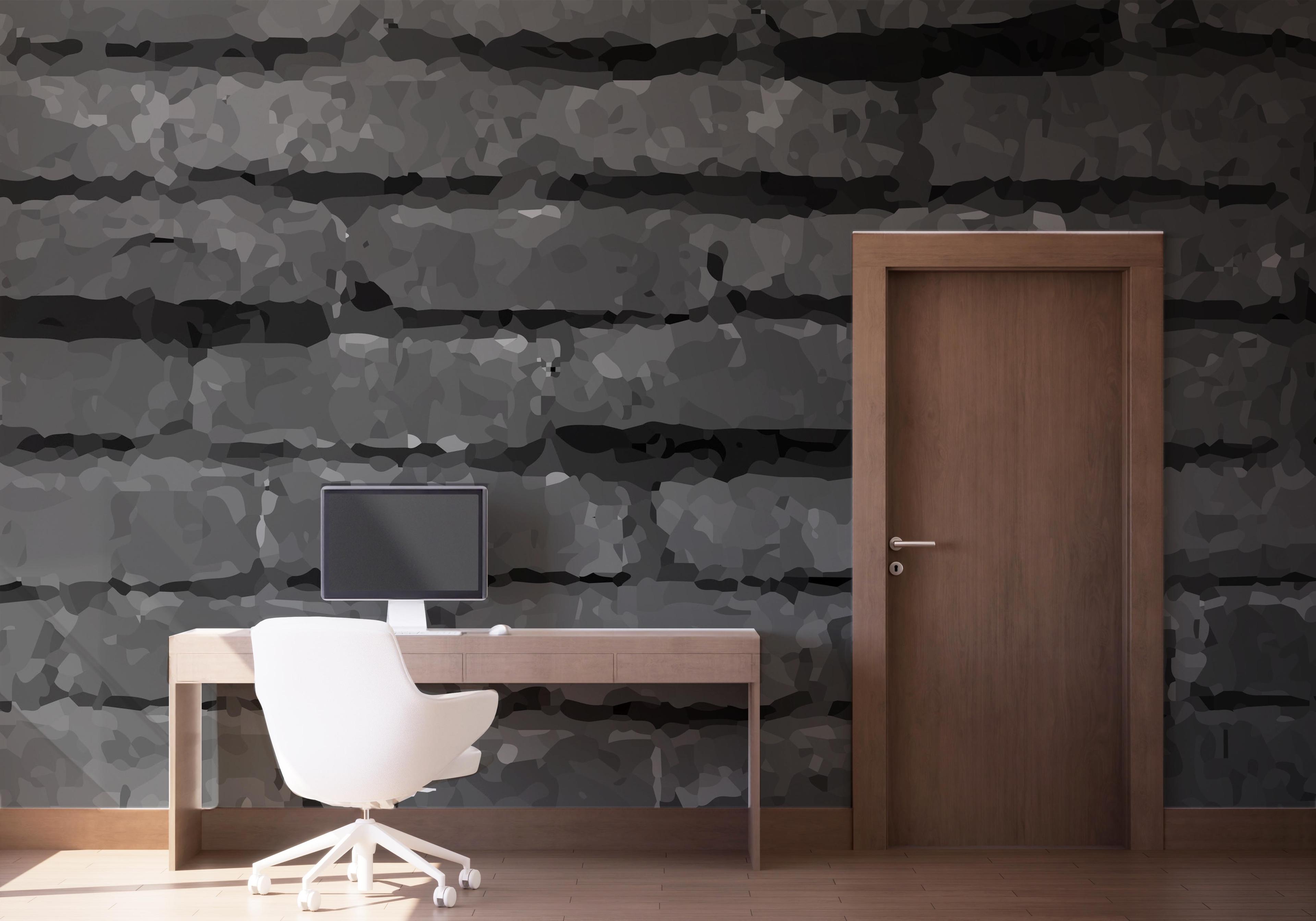 Fototapet Dark Grey Stone Wall mockup 1