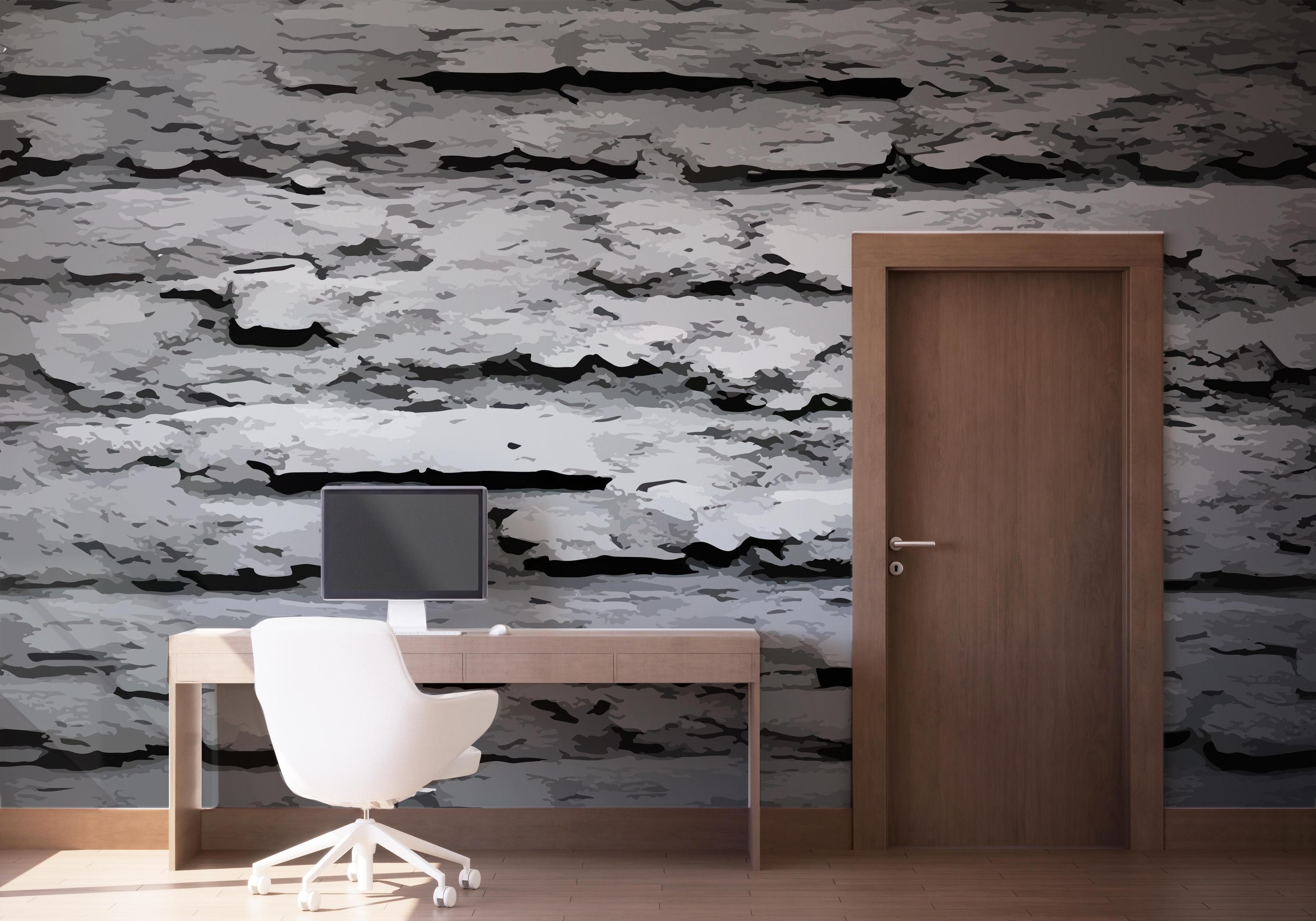 Fototapet Grey Paint Stone mockup 1