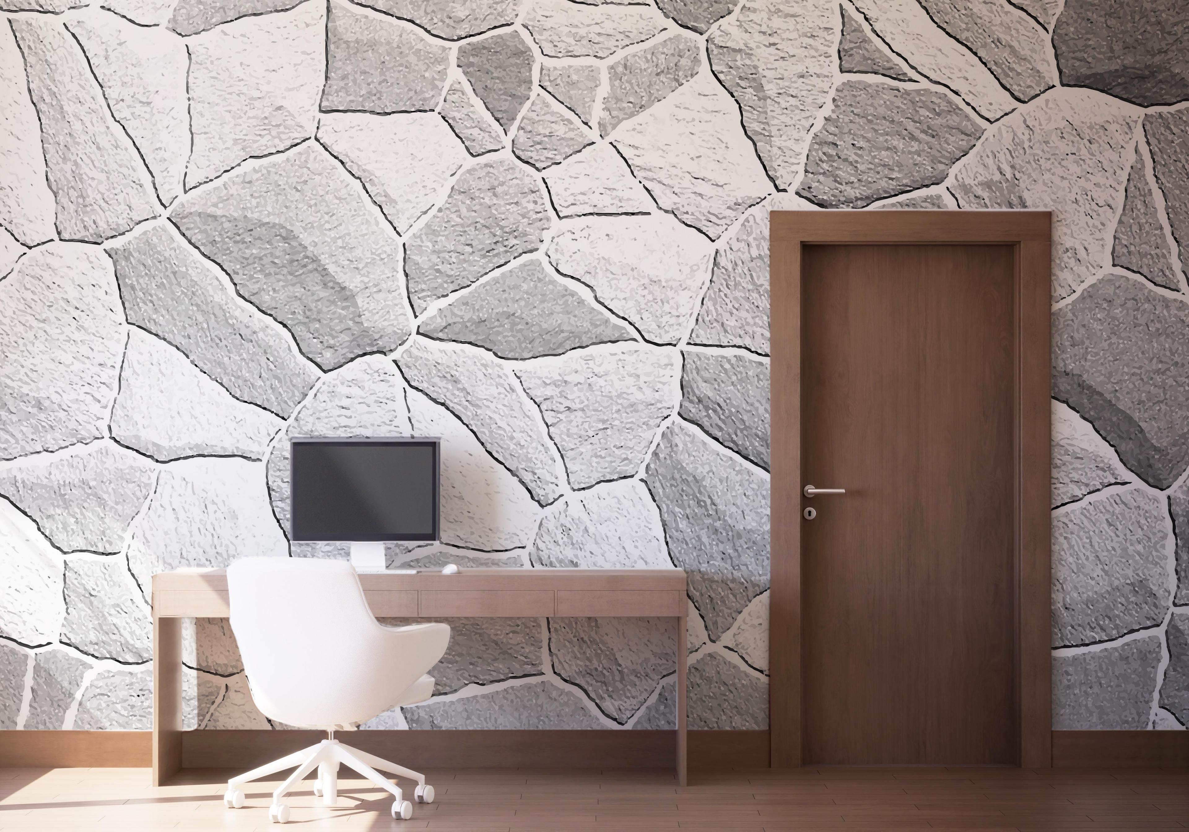 Fototapet Grey Shades Stone mockup 1
