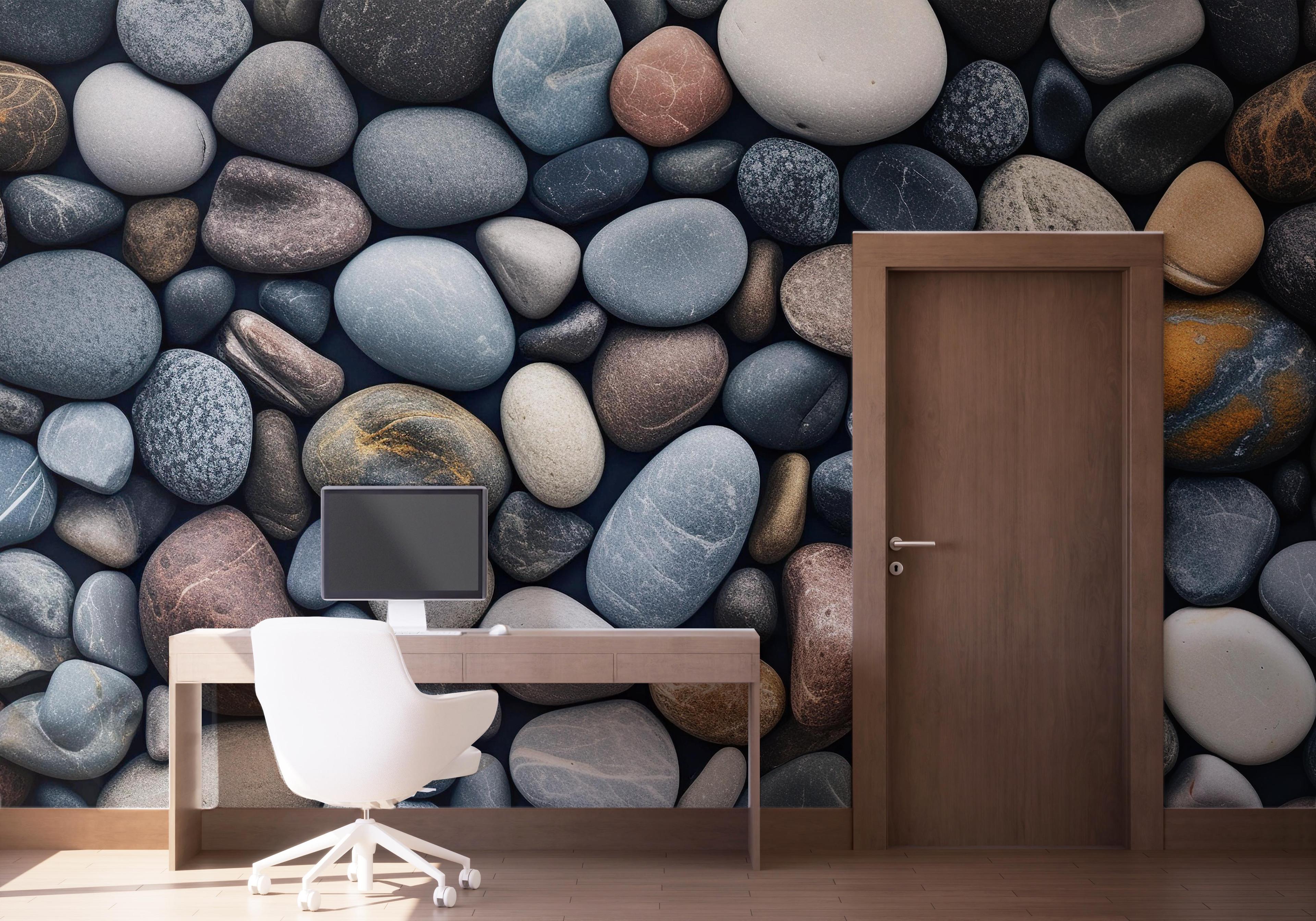 Fototapet Nature Pebbles Stone mockup 1