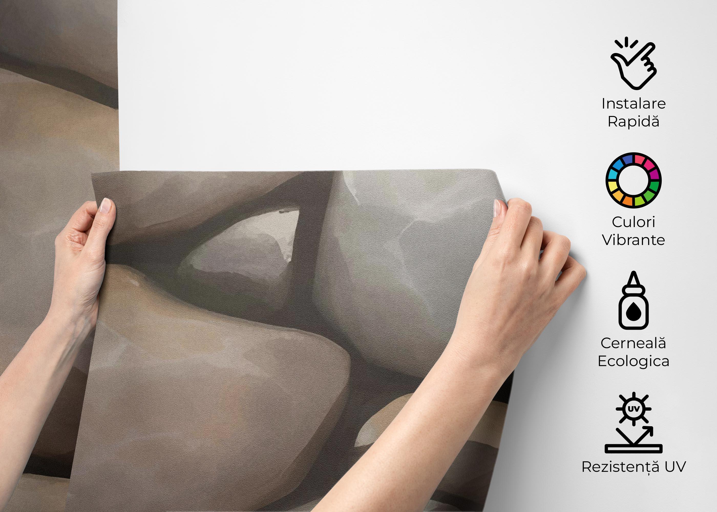 Fototapet Big Rocks Wall mockup 2