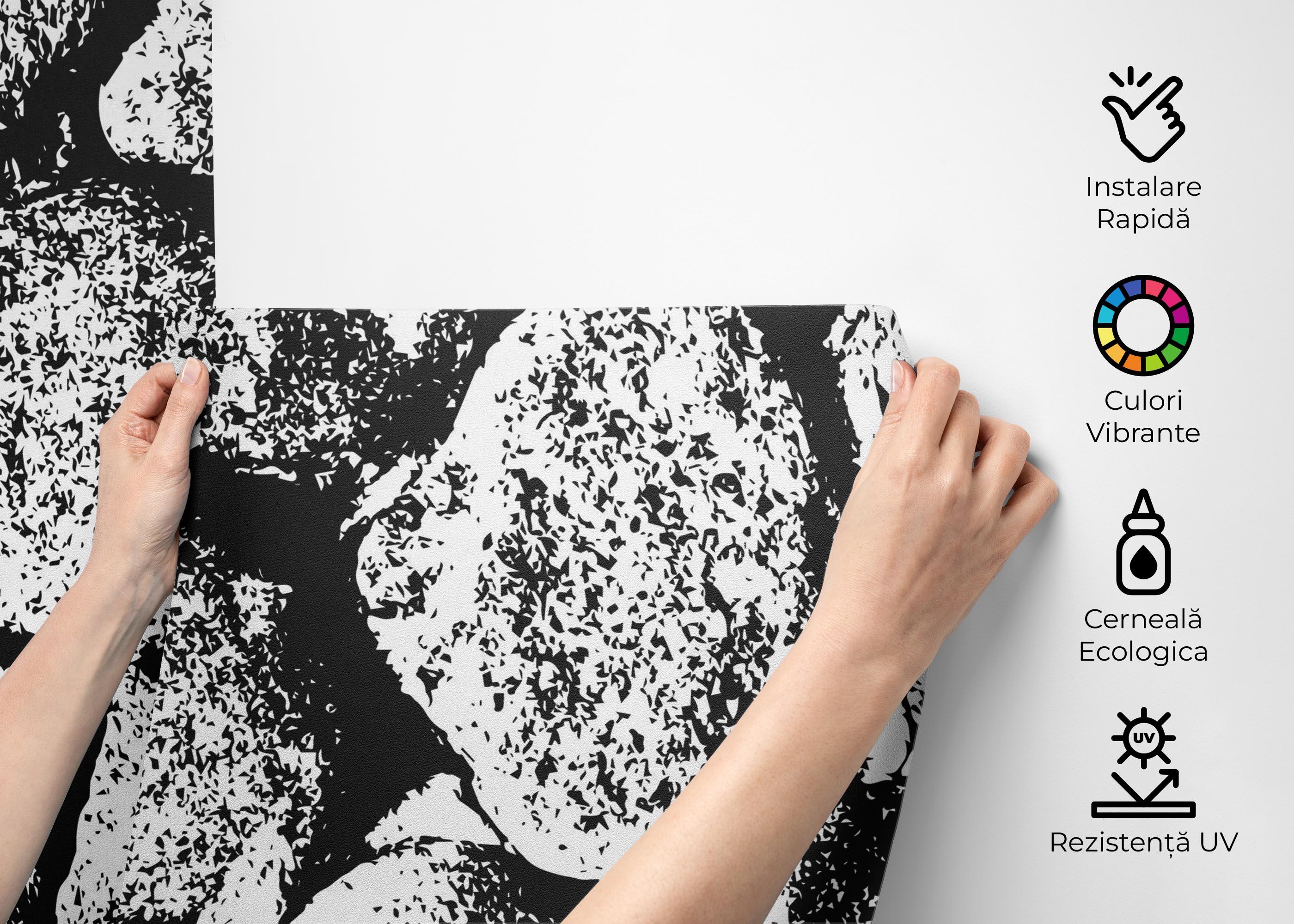 Fototapet Big Stone Wall mockup 2