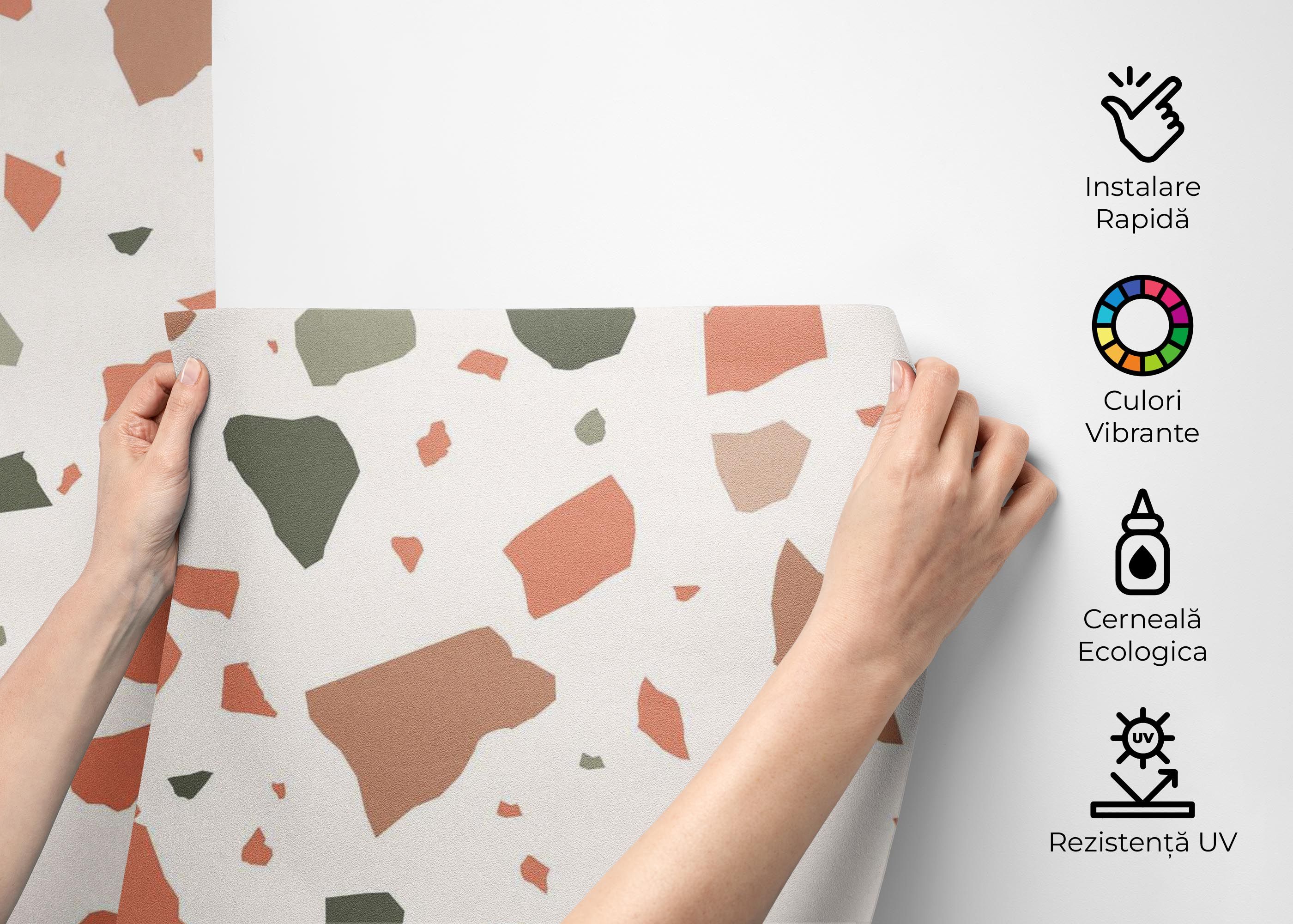 Green Orange Pebbles mockup 2