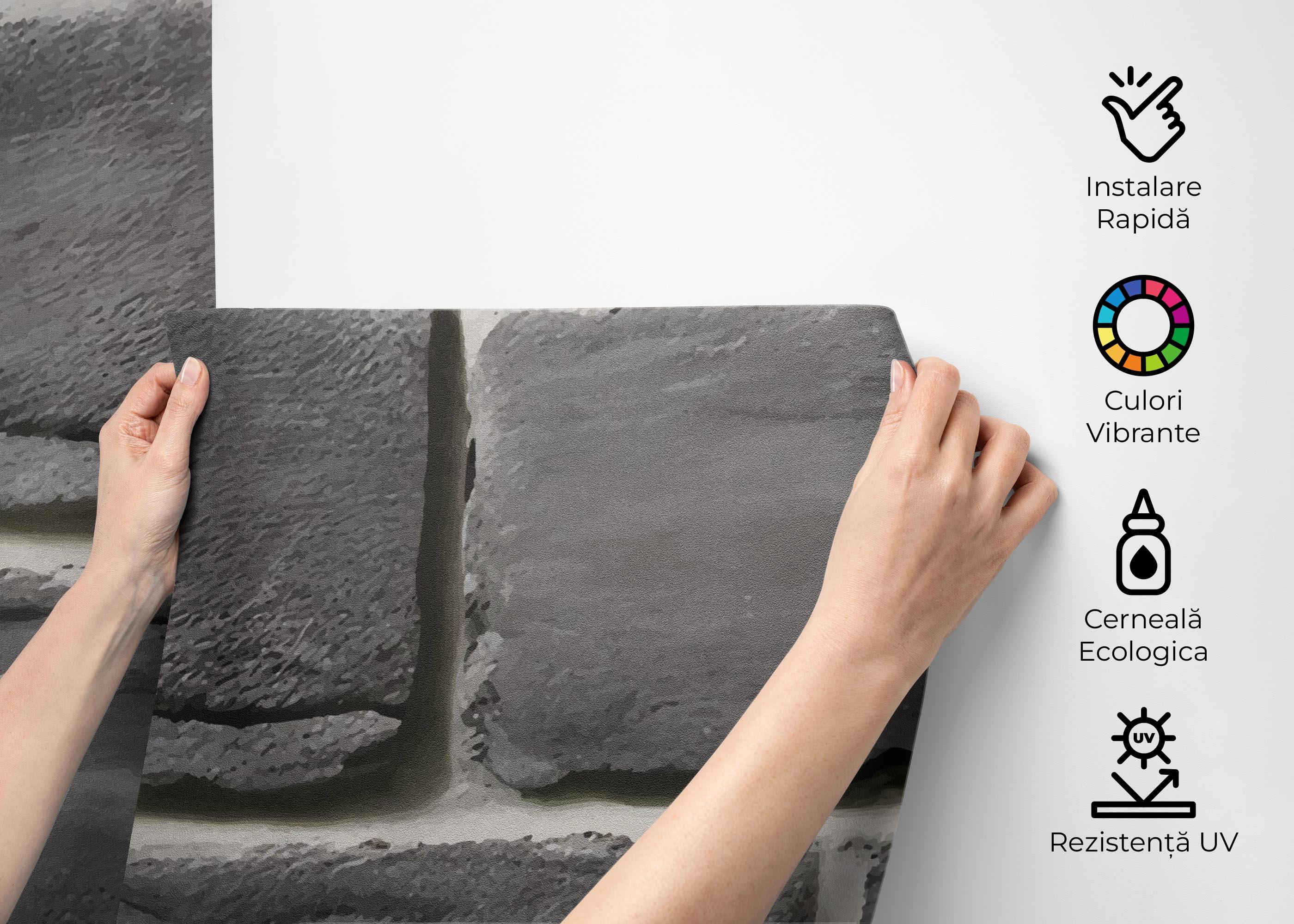 Fototapet Grey Rock Wall mockup 2