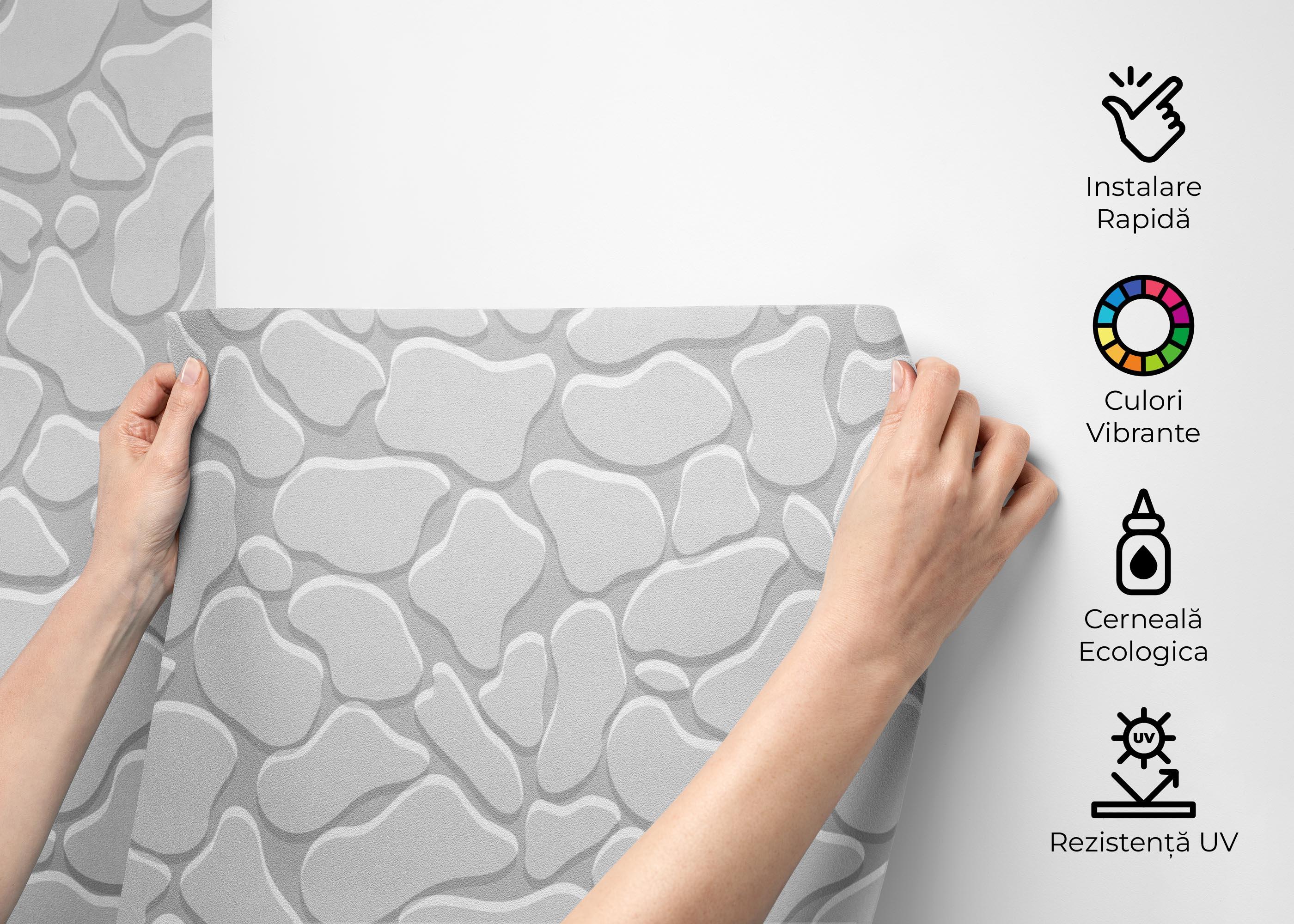 Fototapet Pebbles Cream Stones mockup 2