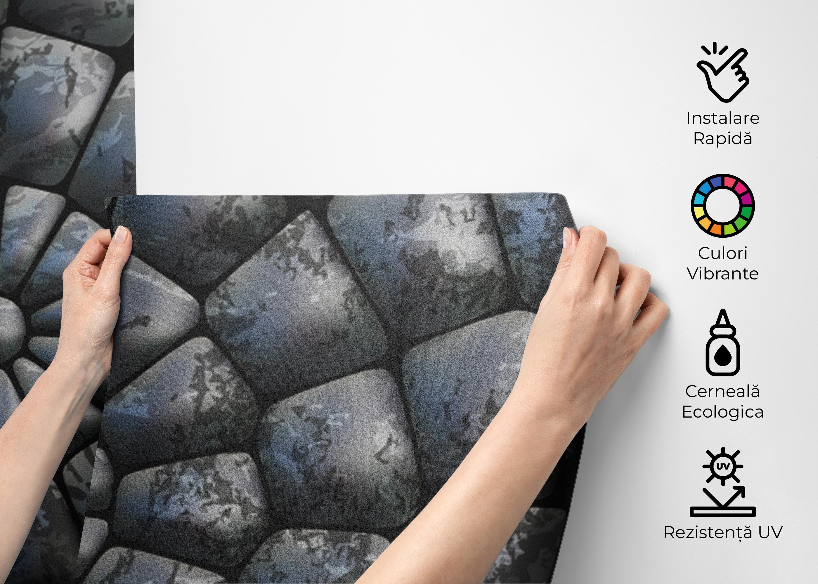 Fototapet Rock 3d Spiral mockup 2