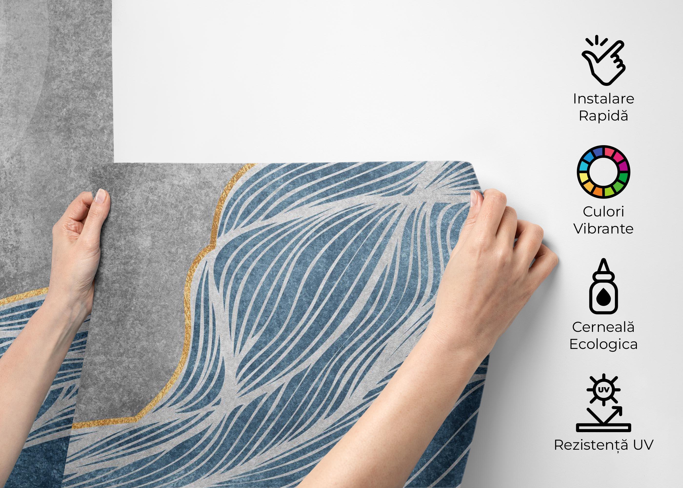 Fototapet Wavy Stone mockup 2