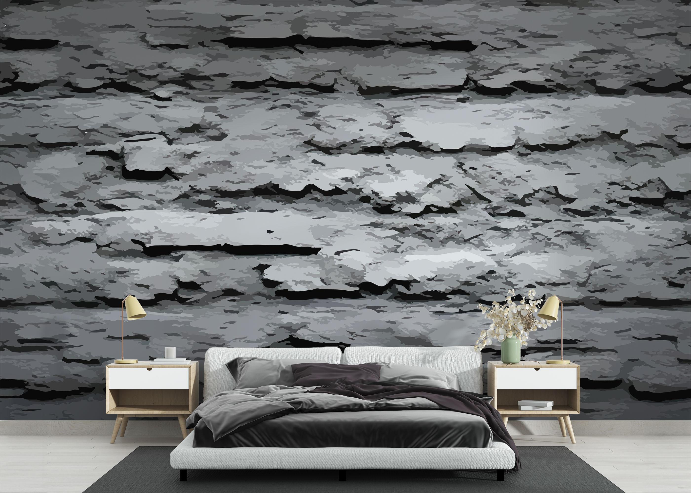 Fototapet Grey Paint Stone mockup 3