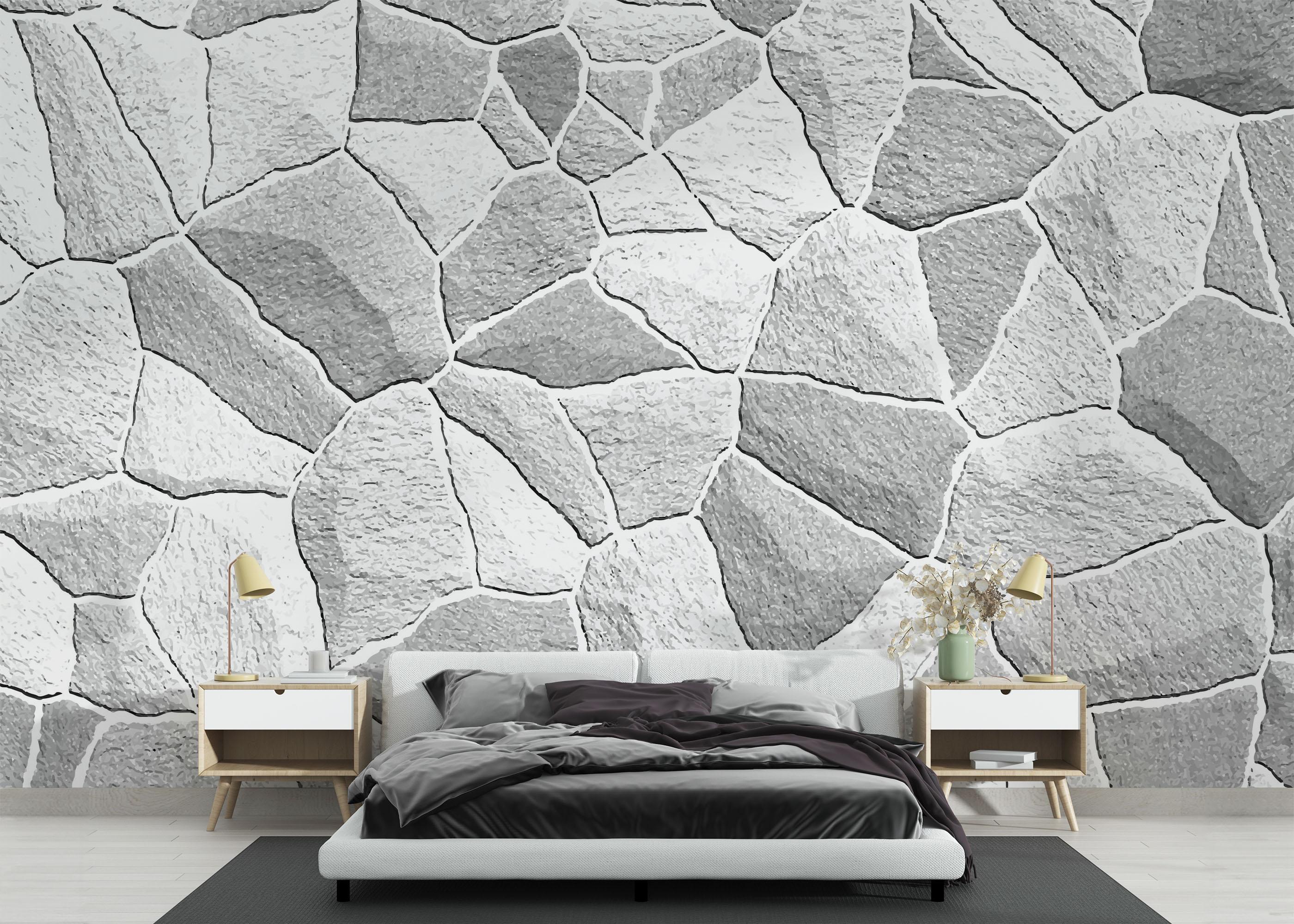 Fototapet Grey Shades Stone mockup 3