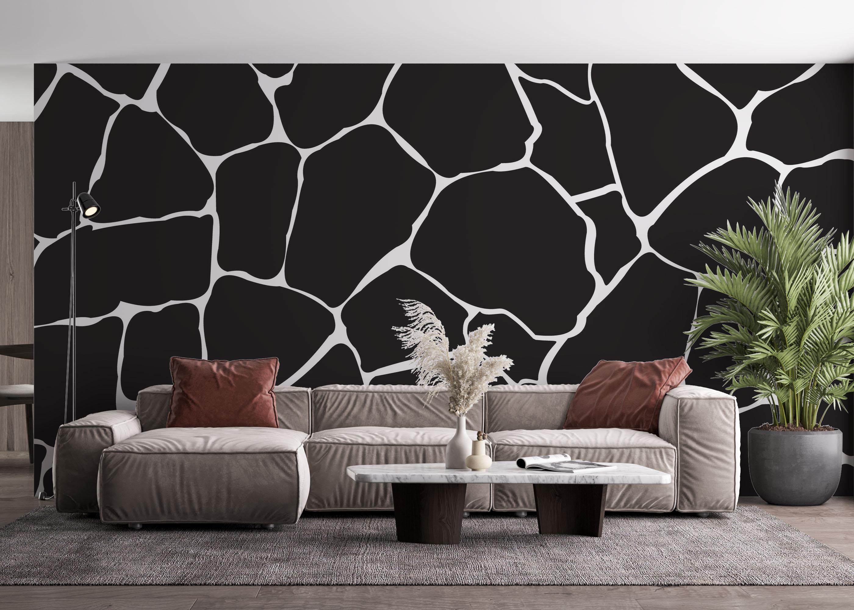 Fototapet Black Stones Art mockup 4