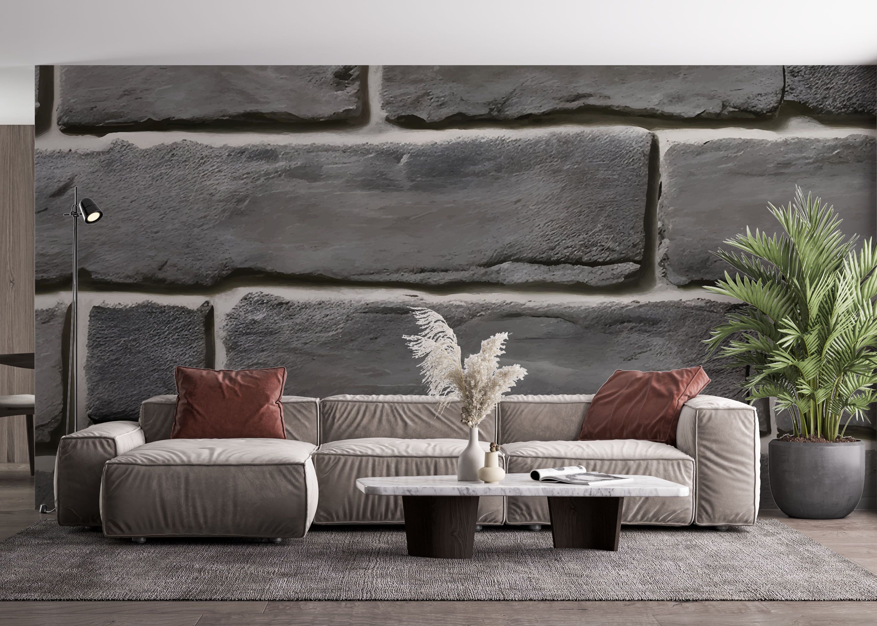 Grey Rock Wall mockup 4