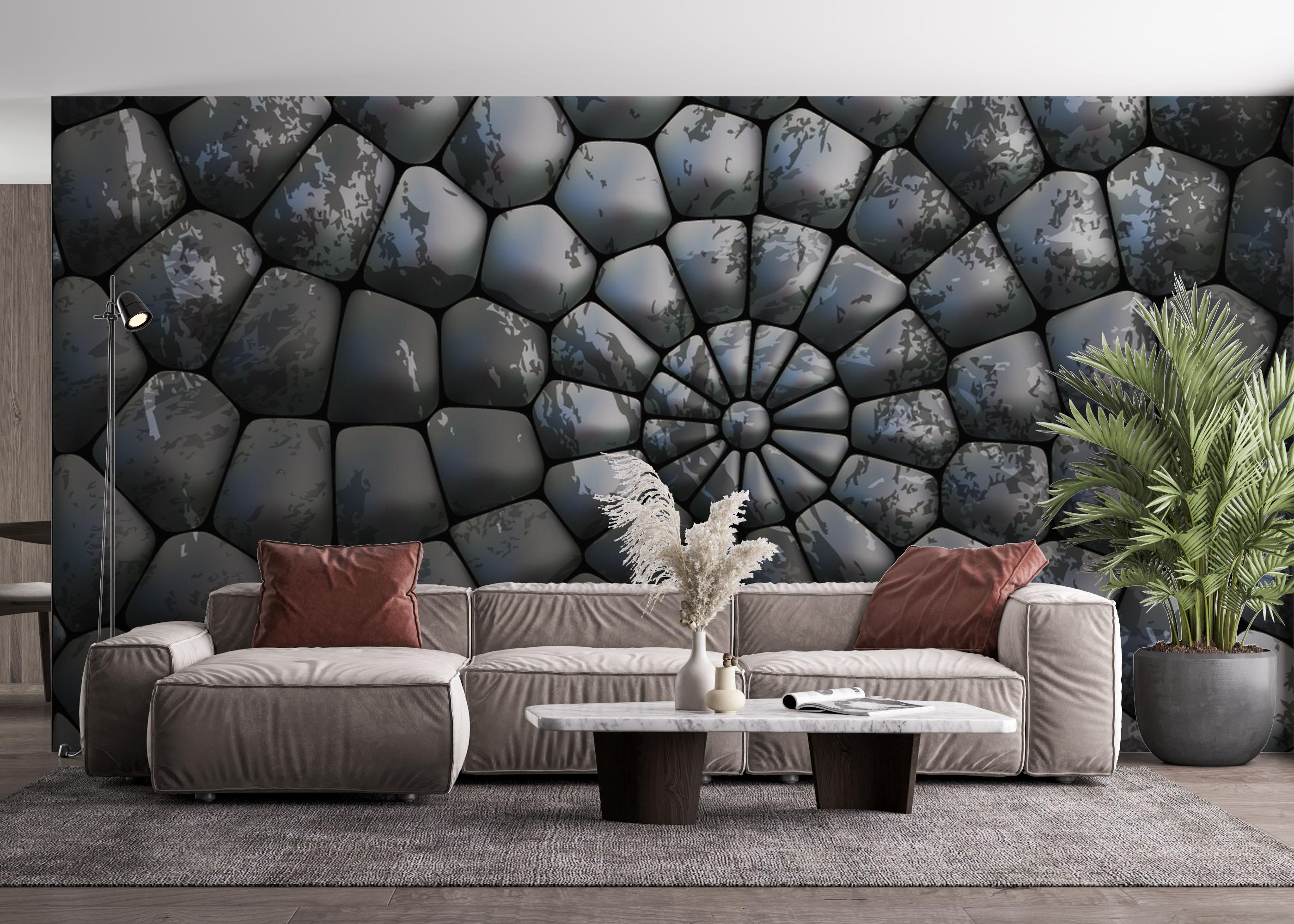 Fototapet Rock 3d Spiral mockup 4