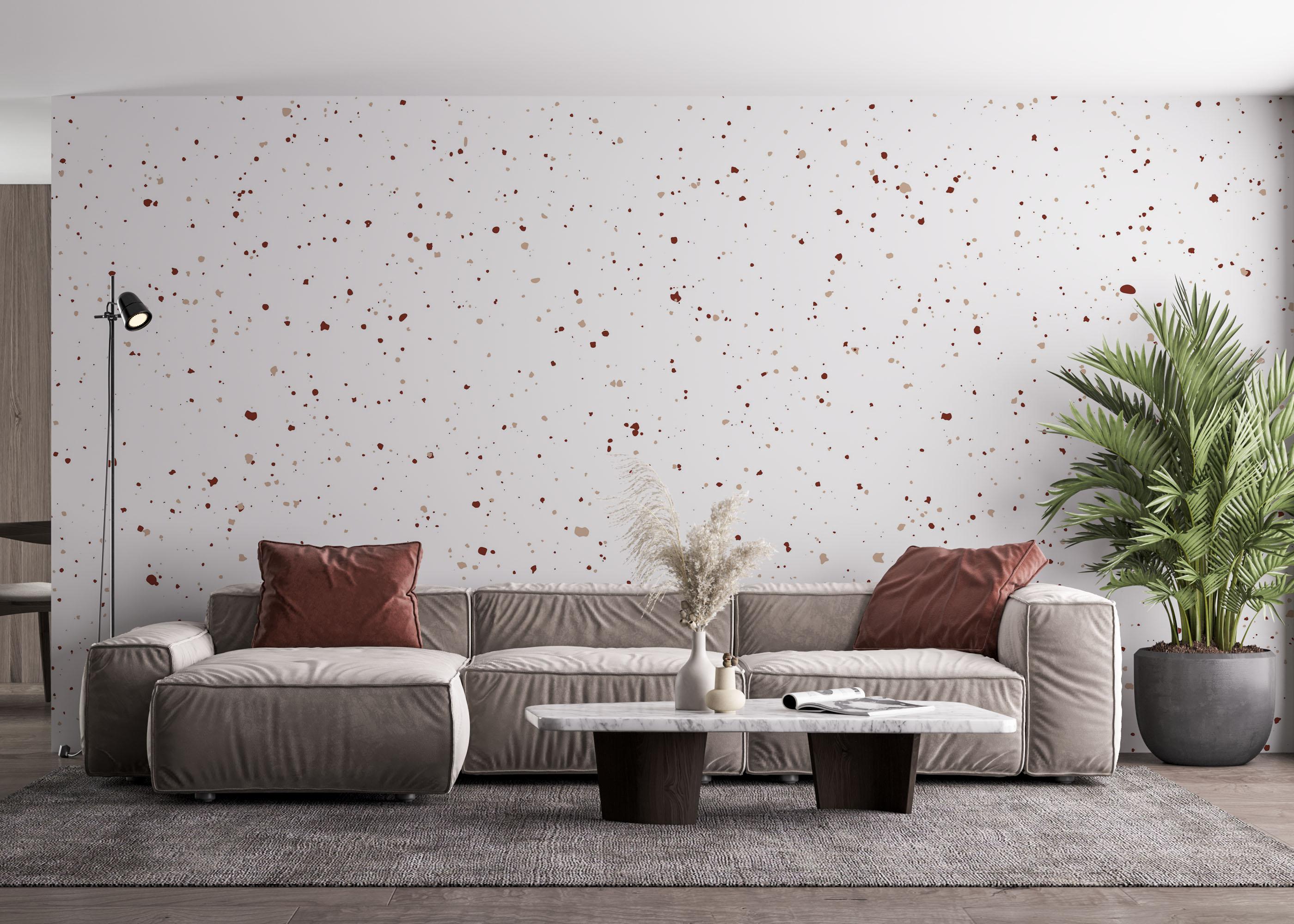 Fototapet Small Pebbles Wall mockup 4