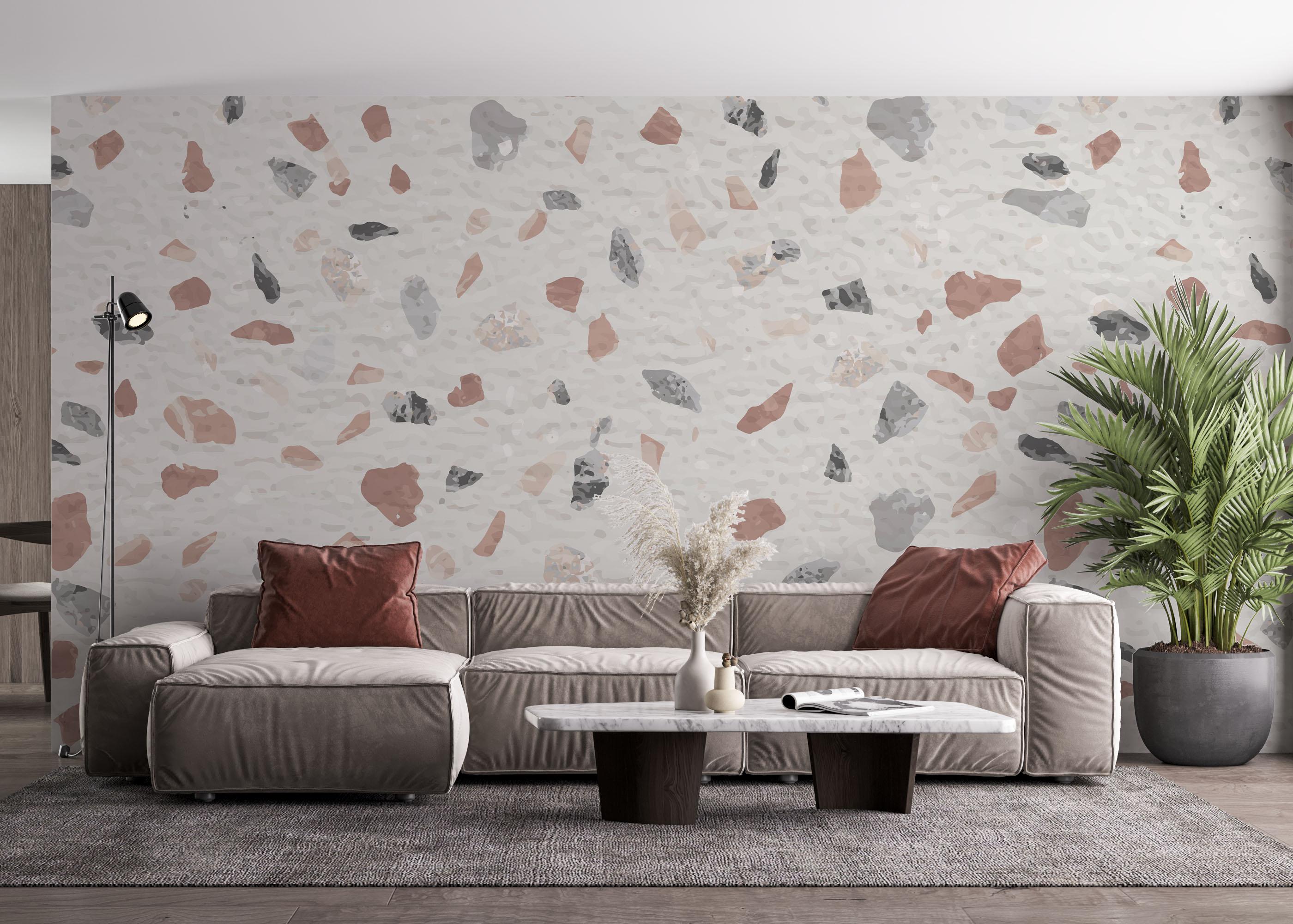 Fototapet Texture Stone Wall mockup 4