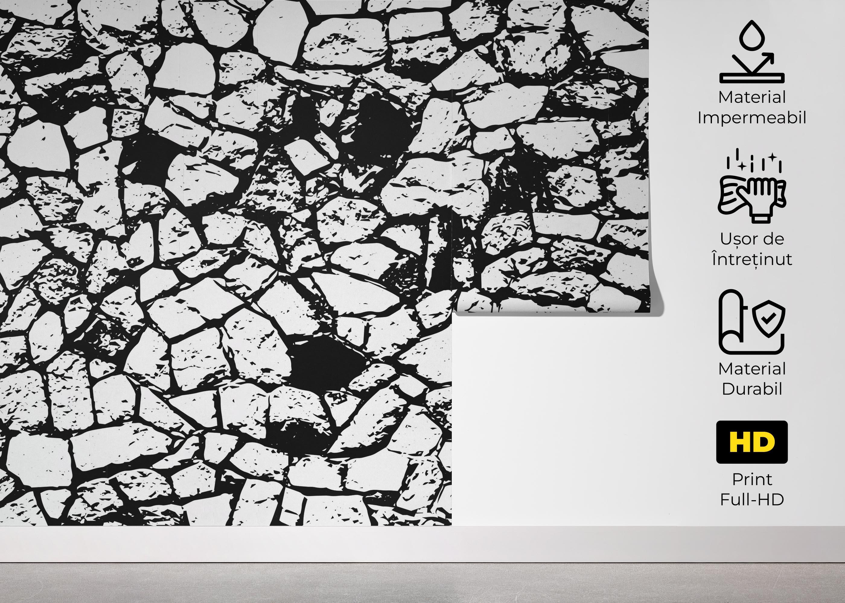 Fototapet Cracked Wall mockup 5