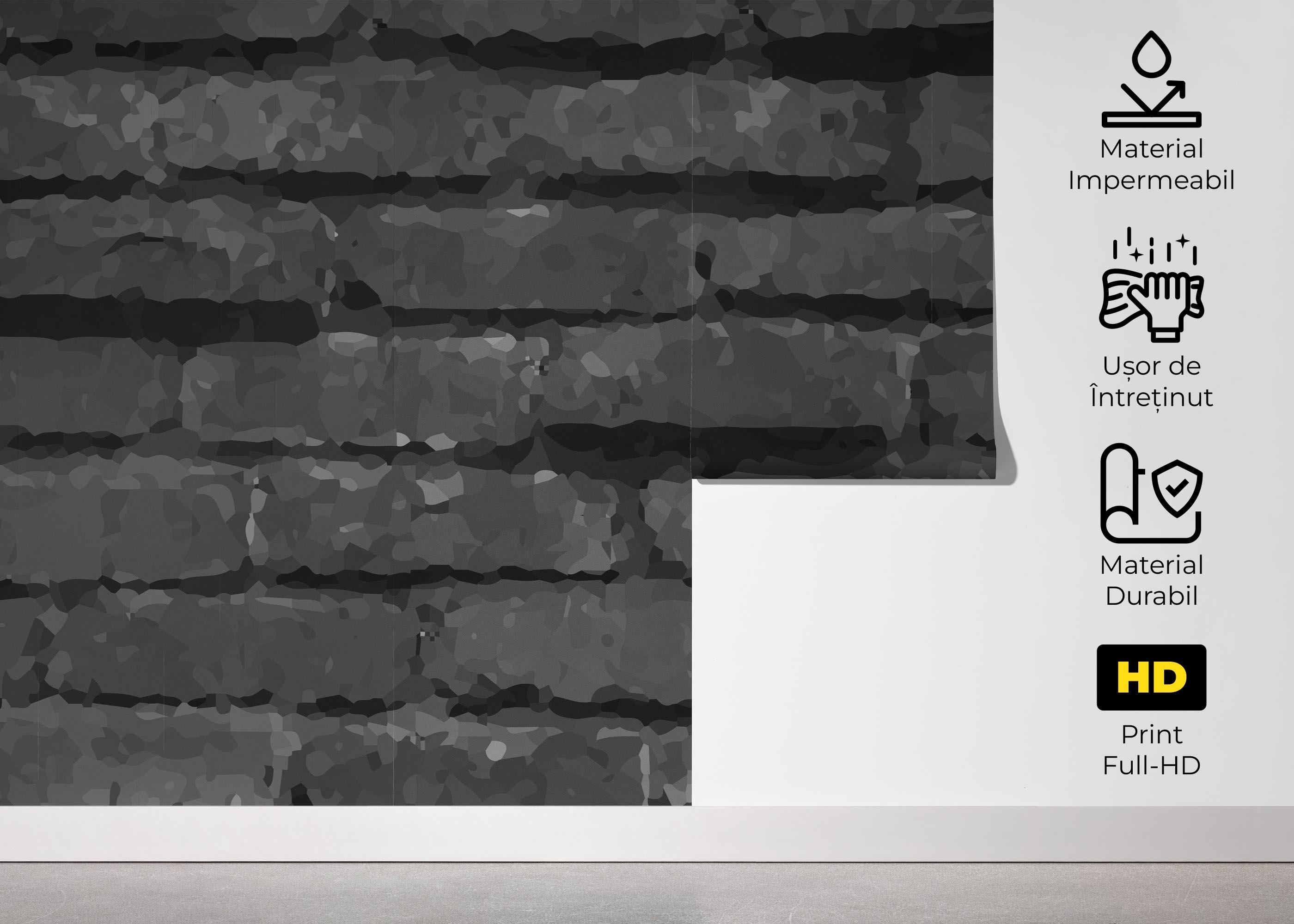 Fototapet Dark Grey Stone Wall mockup 5