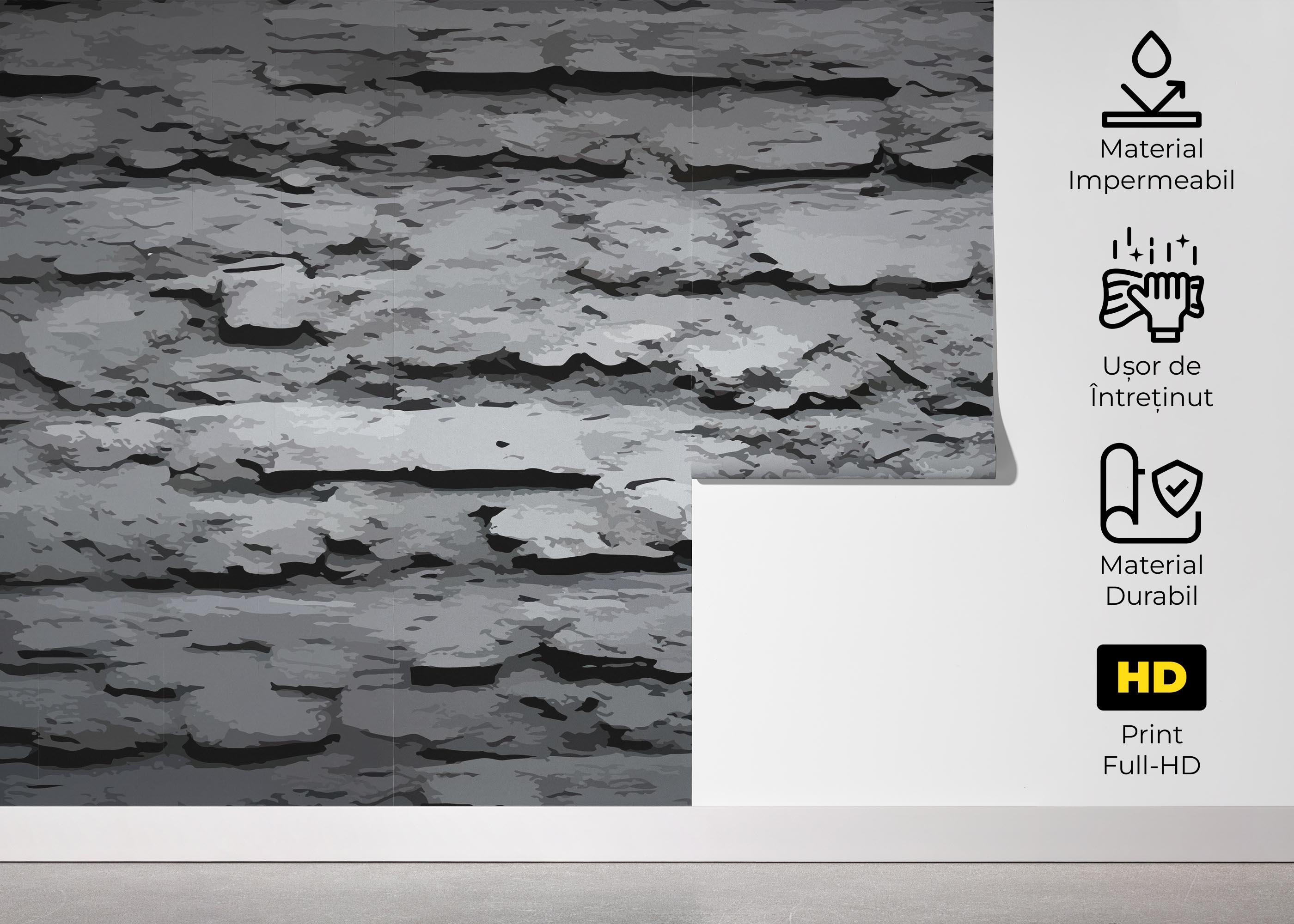 Fototapet Grey Paint Stone mockup 5