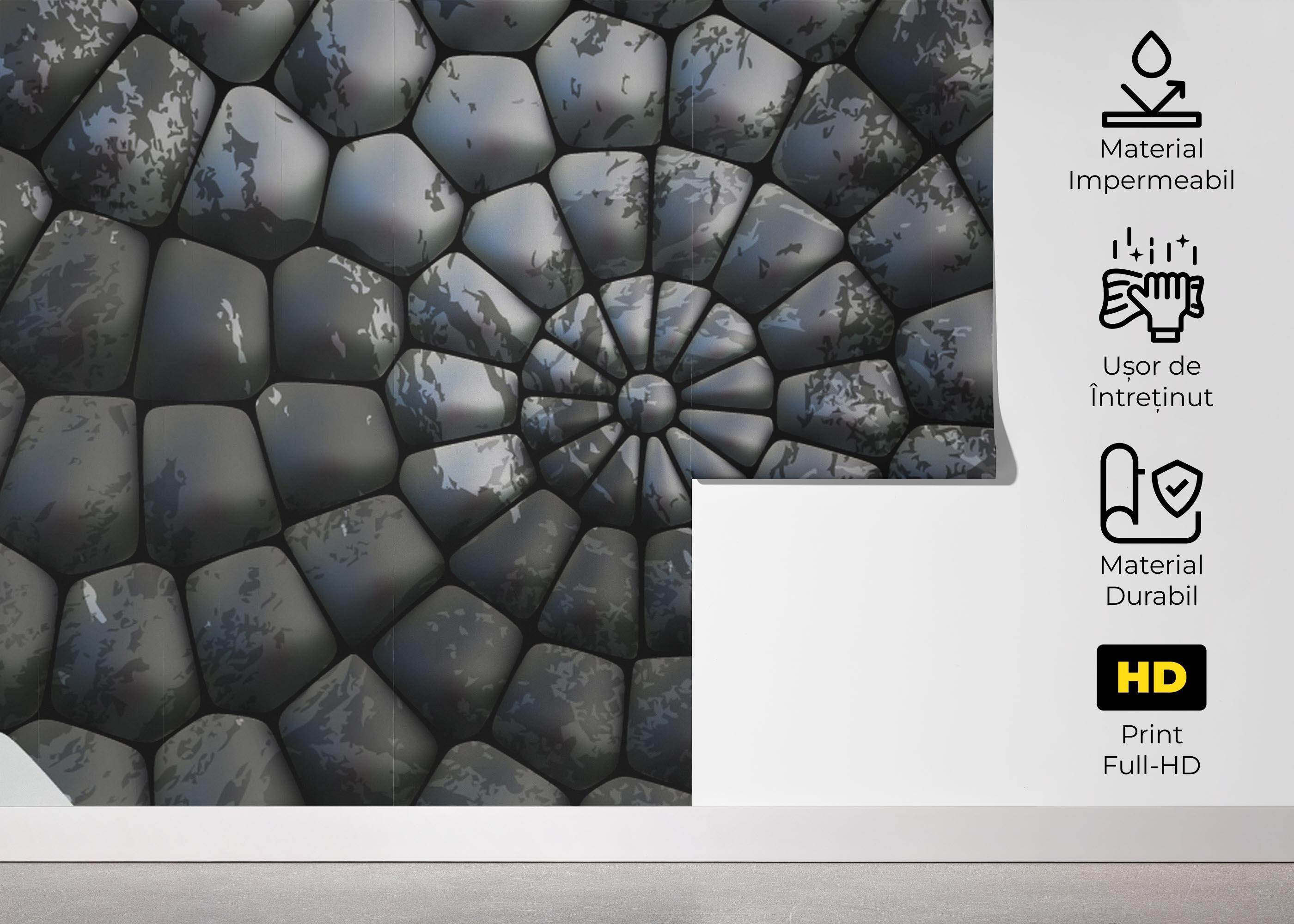 Fototapet Rock 3d Spiral mockup 5