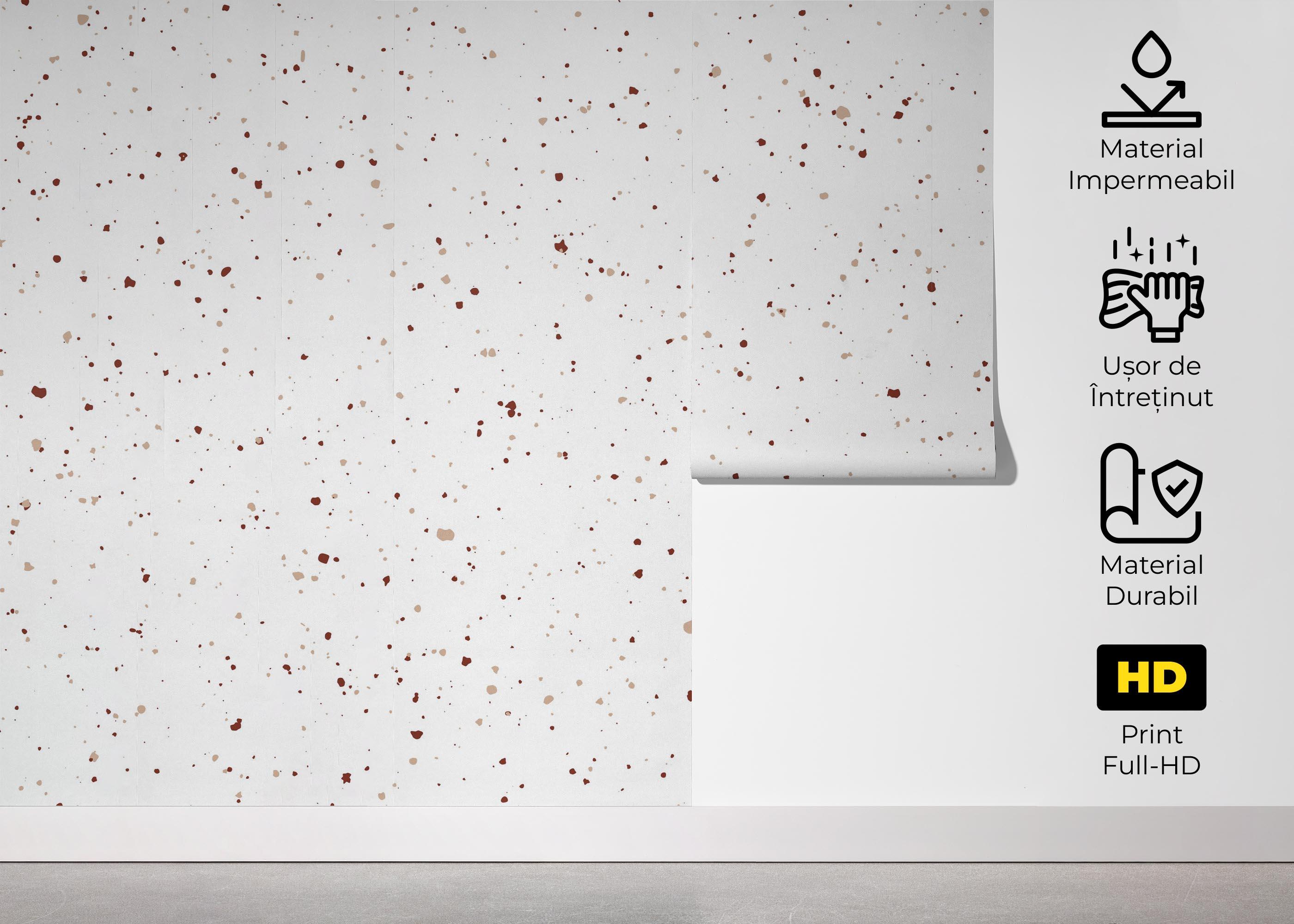 Fototapet Small Pebbles Wall mockup 5