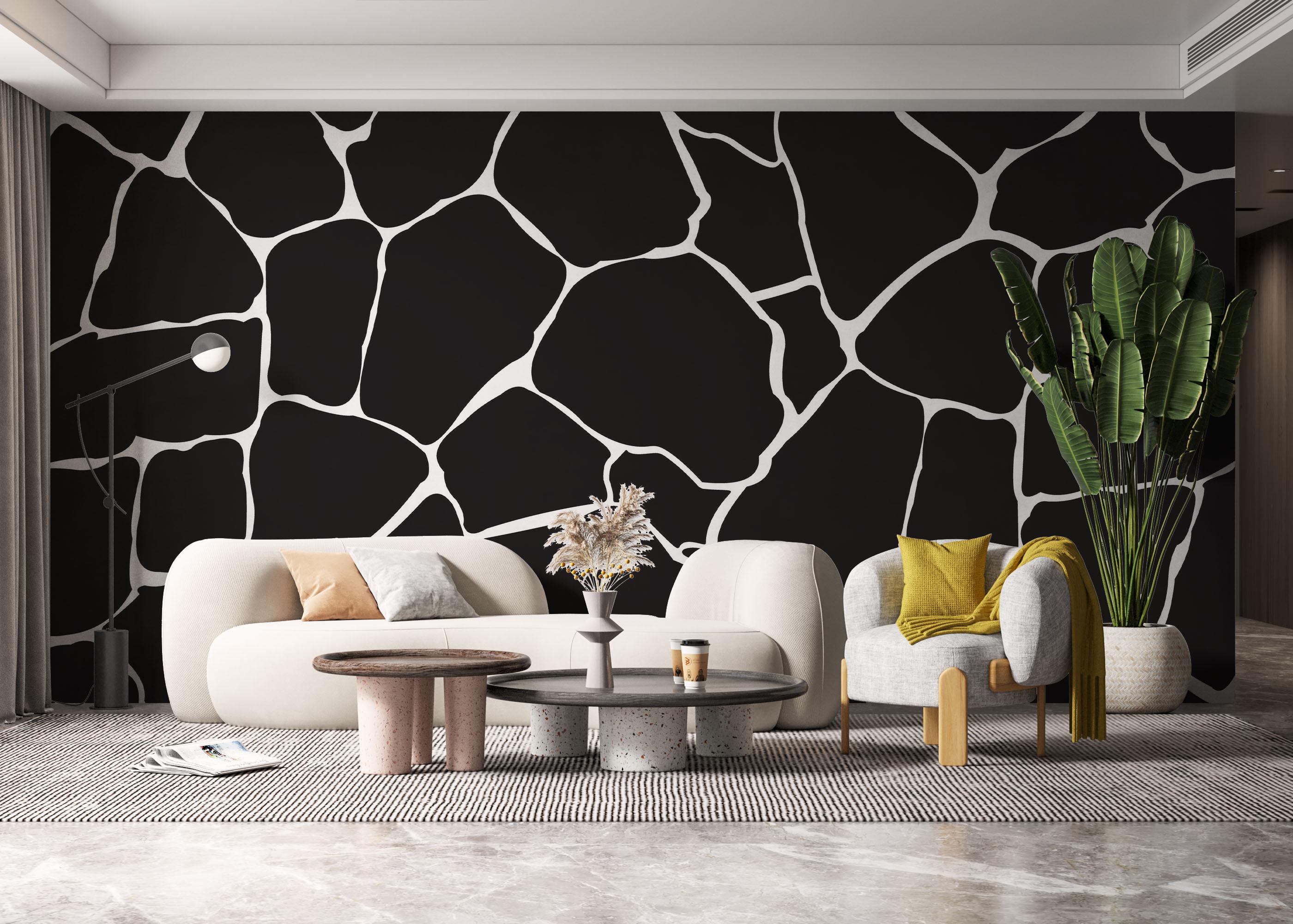 Fototapet Black Stones Art mockup 6