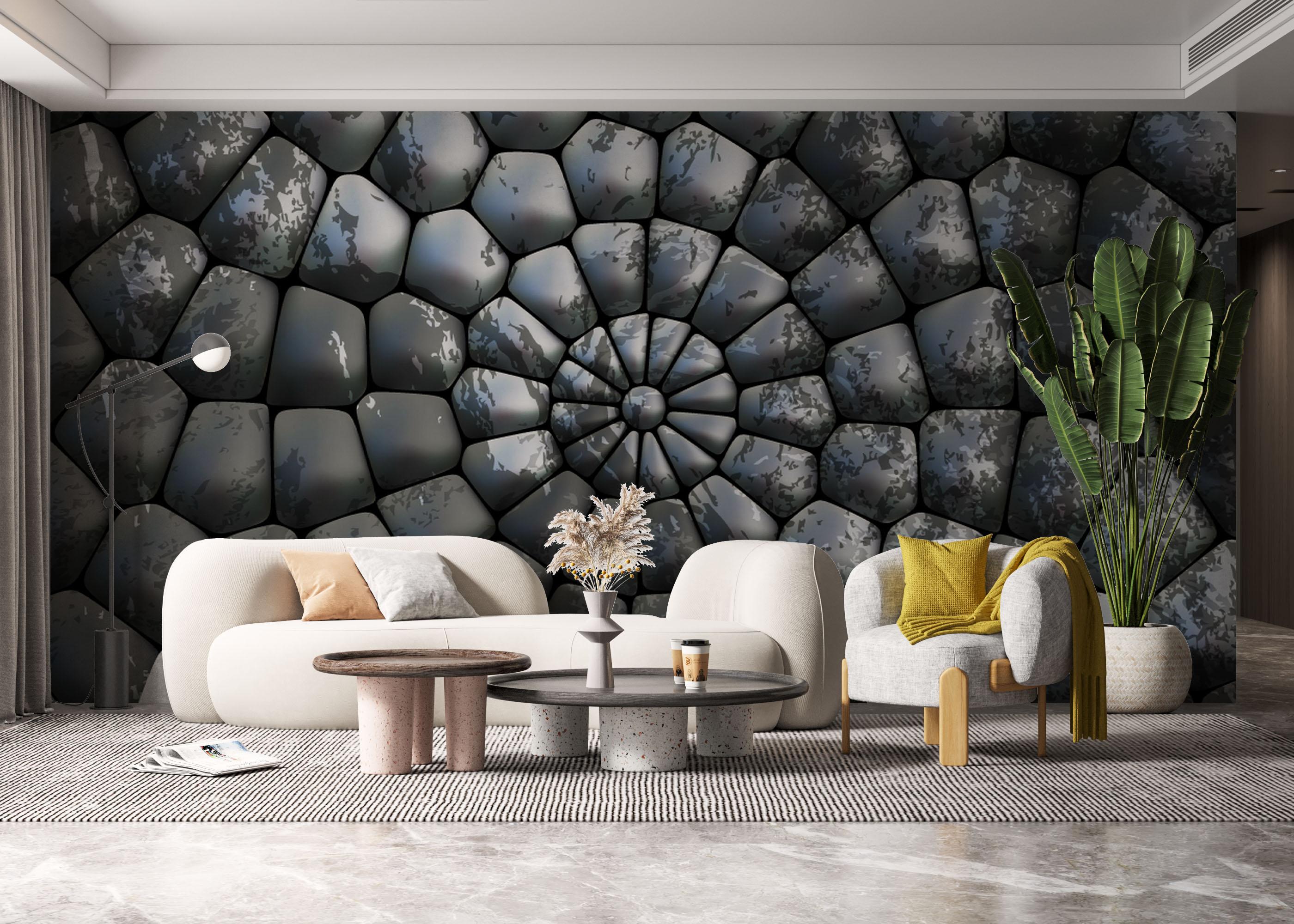 Fototapet Rock 3d Spiral mockup 6