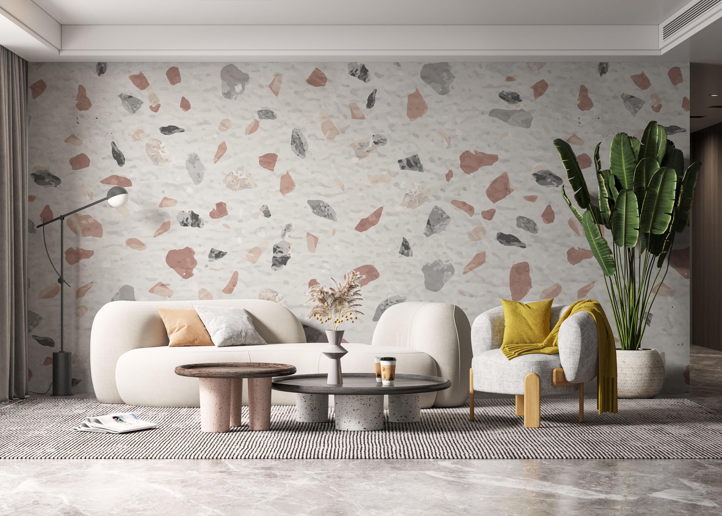 Fototapet Texture Stone Wall mockup 6