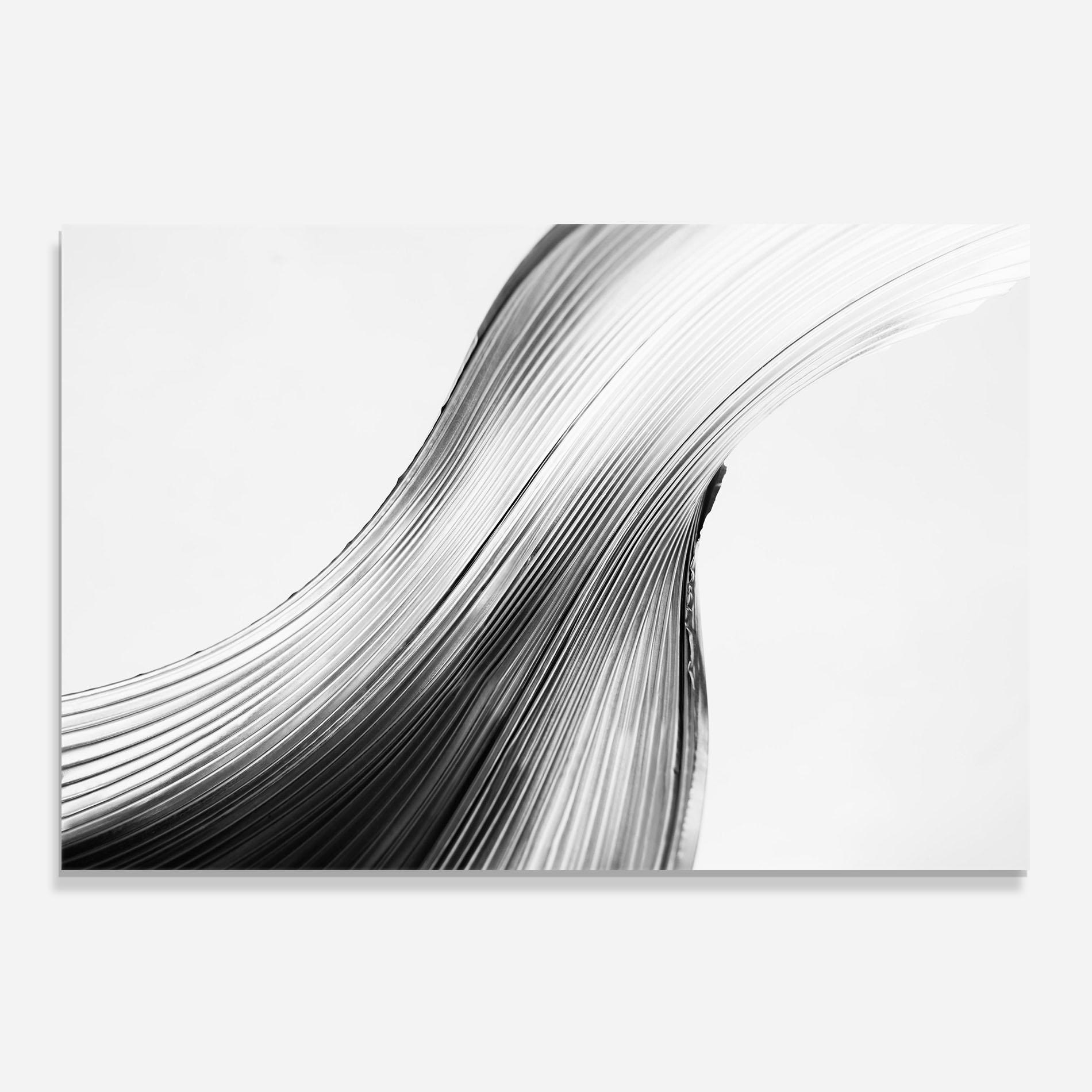 Panou Sticla Bucatarie Monochrome Wave mockup 0