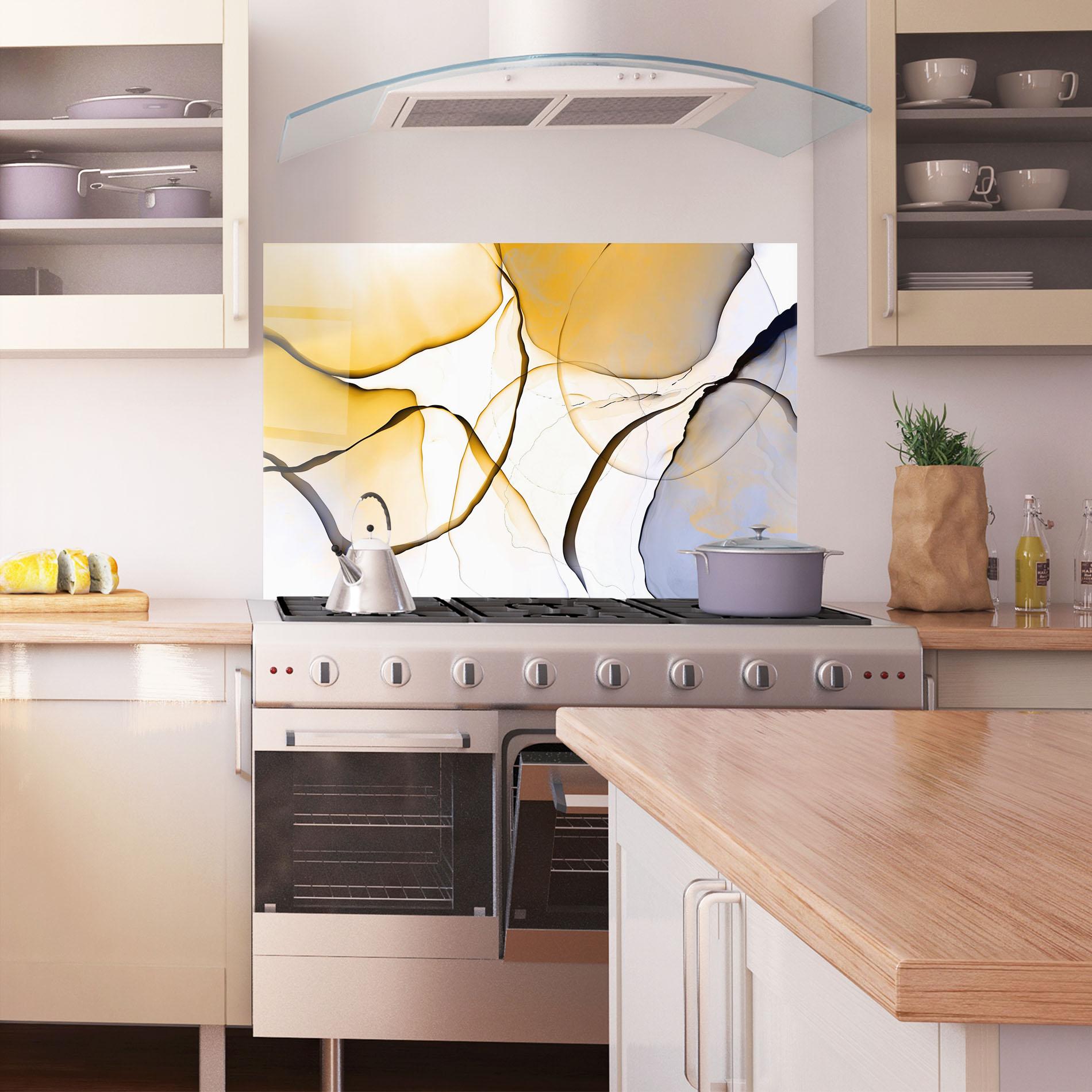 Panou Sticla Bucatarie Abstract Alcohol Ink mockup 1