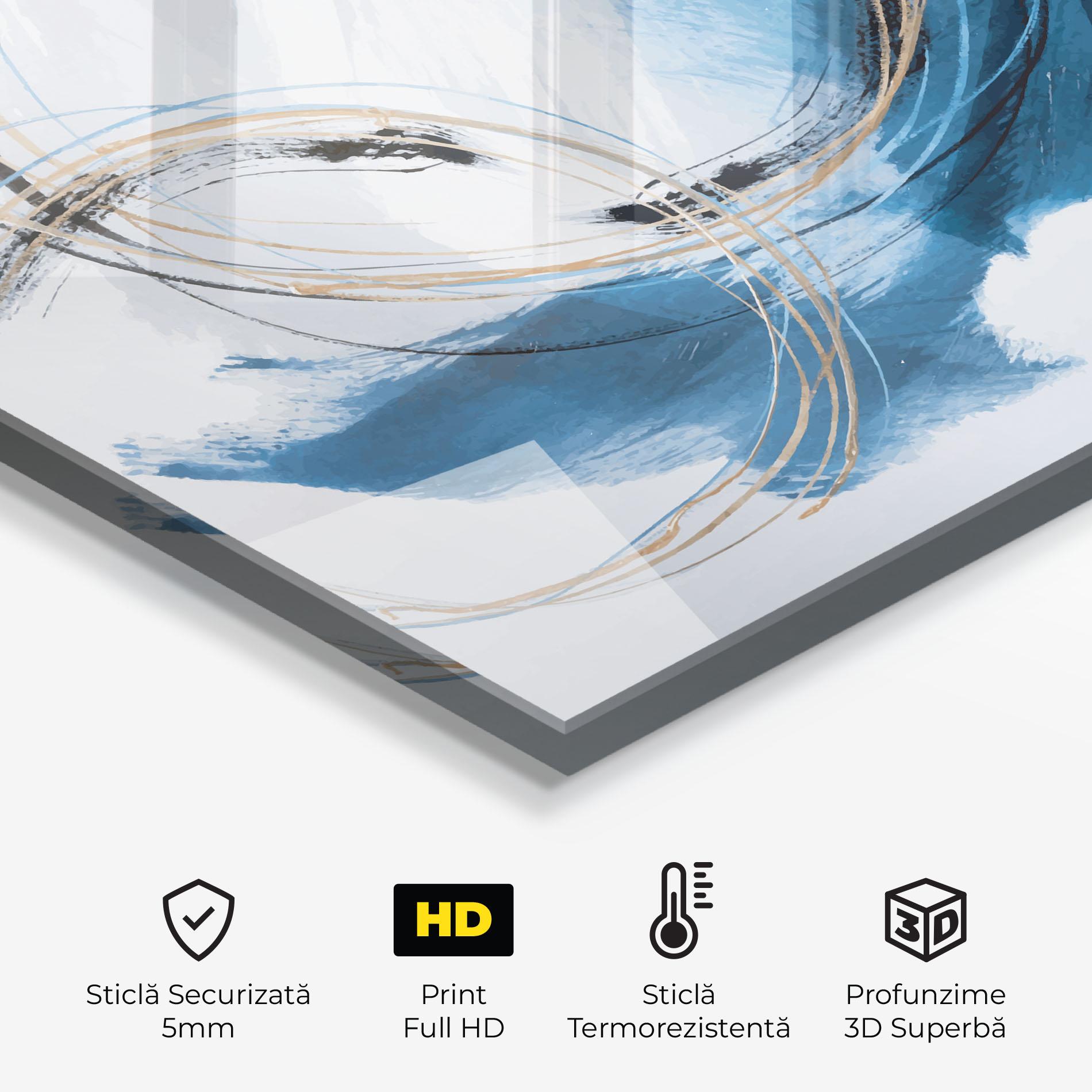 Panou Sticla Bucatarie Beautiful Abstract Painting mockup 2