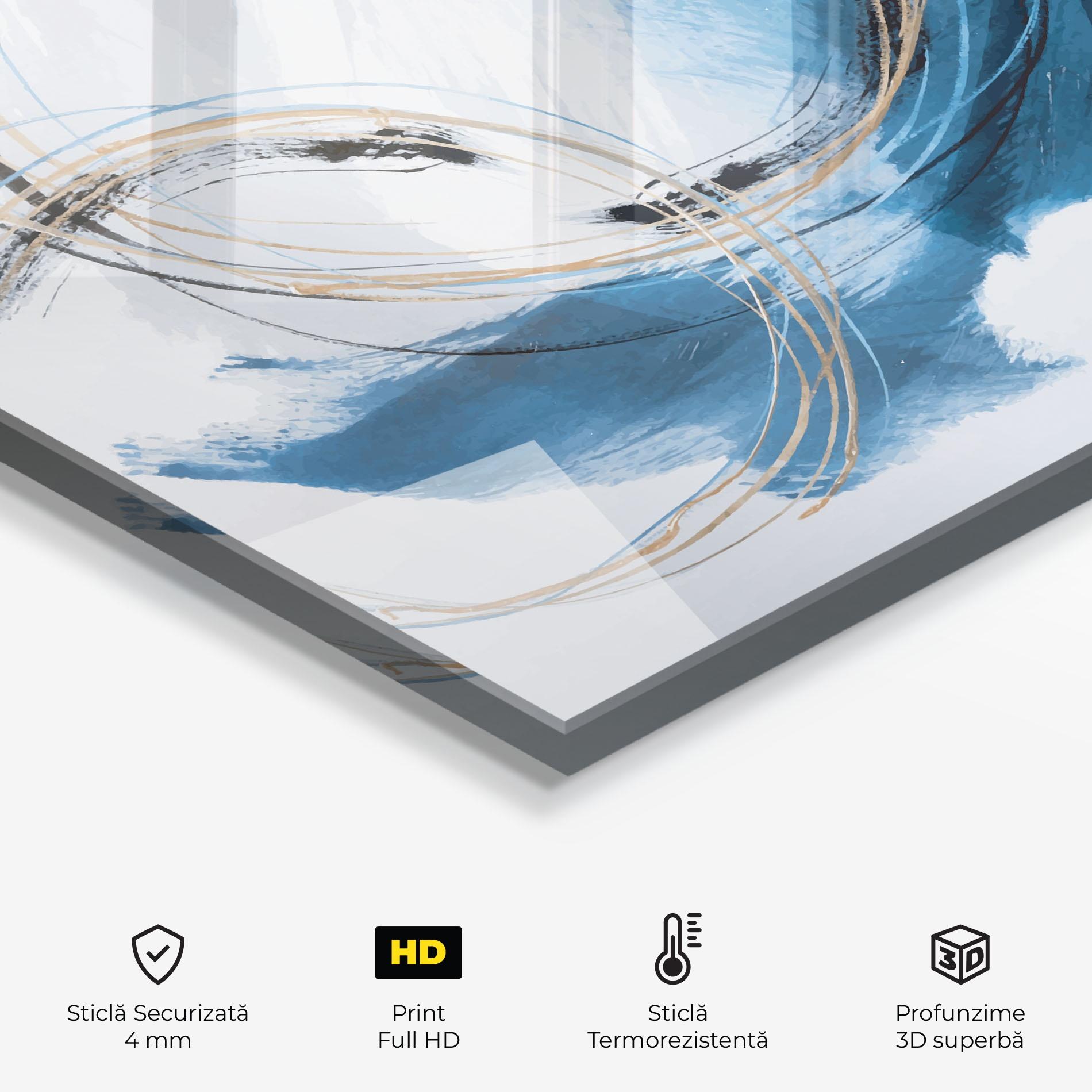 Panou Sticla Bucatarie Beautiful Abstract Painting mockup 2